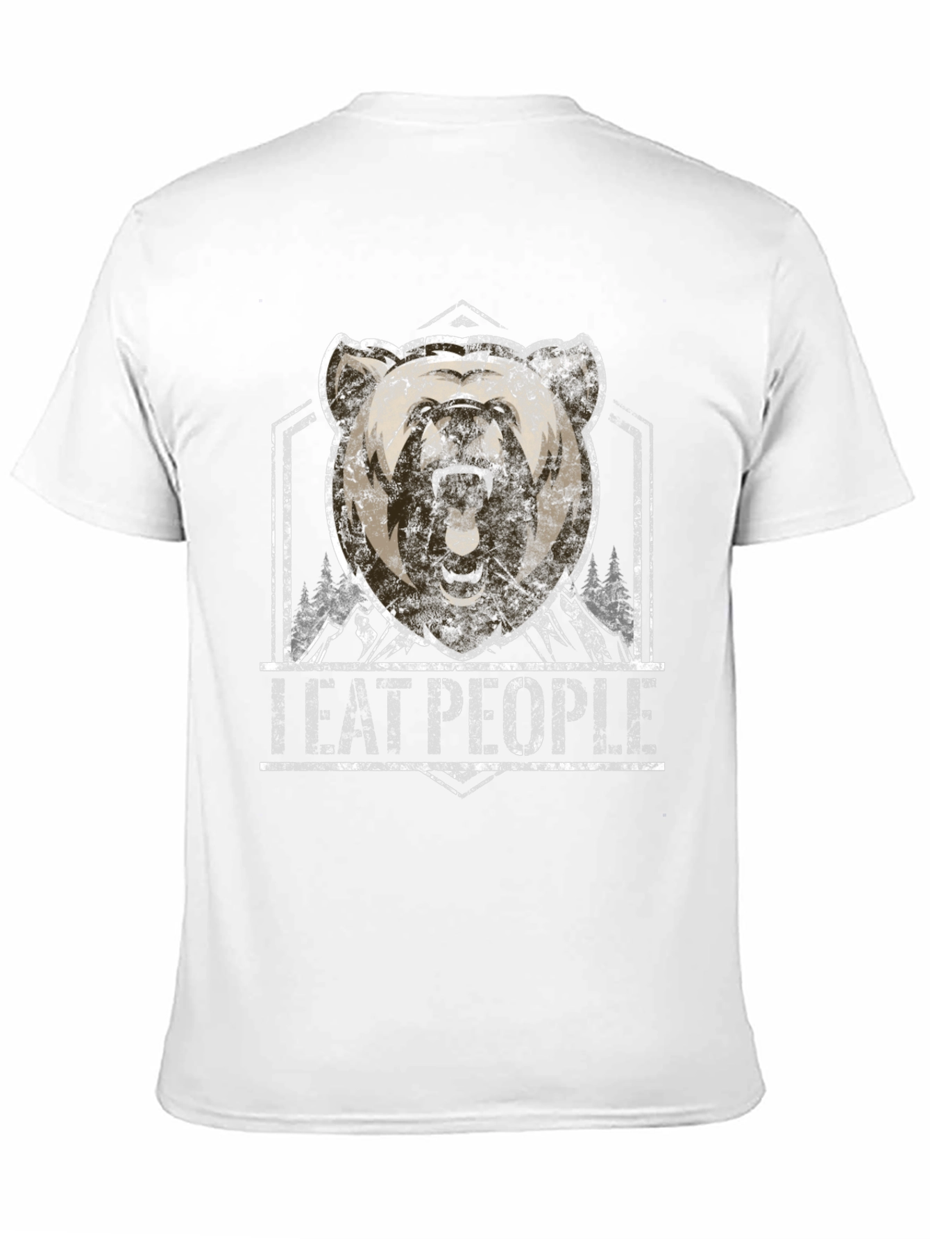 I Eat People Bear Graphic T-Shirt