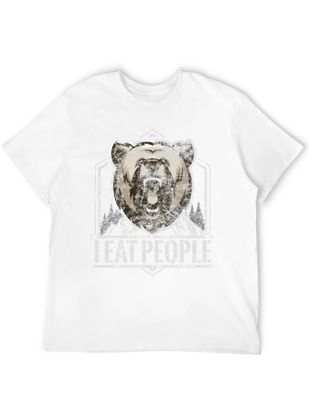 I Eat People Bear Graphic T-Shirt