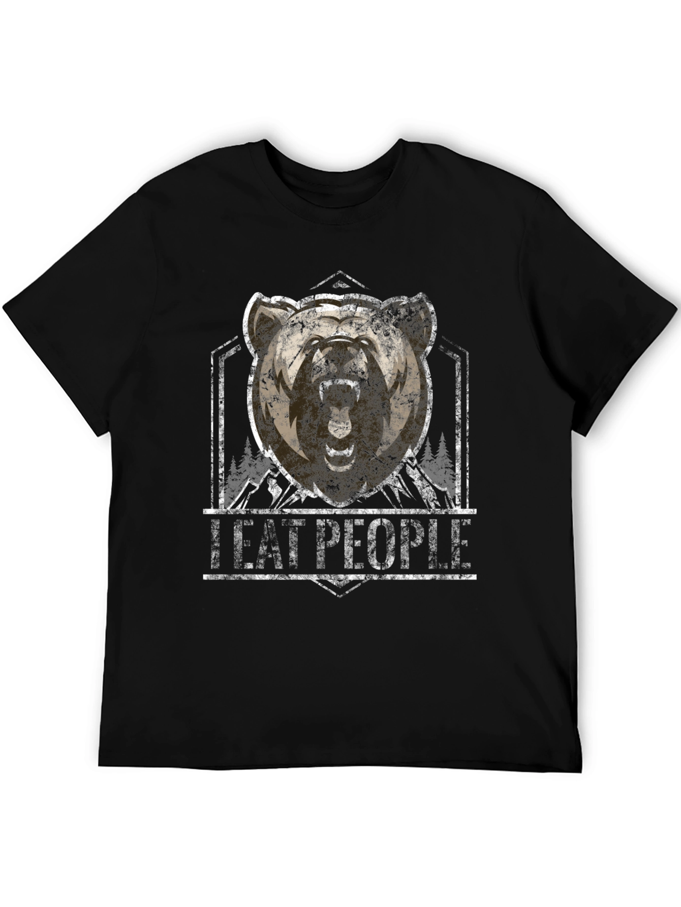 I Eat People Bear Graphic T-Shirt