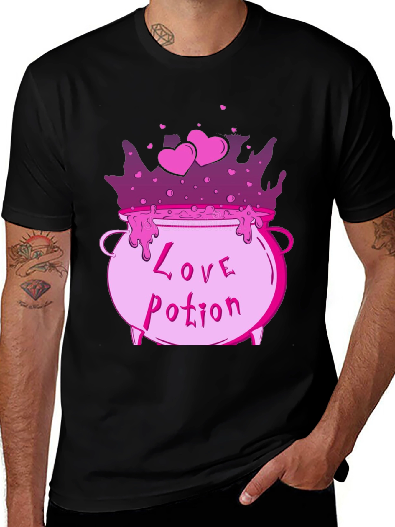 Love Potion Cauldron T-Shirt - Valentines Day Shirt