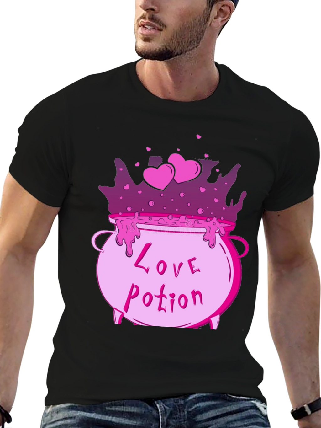 Love Potion Cauldron T-Shirt - Valentines Day Shirt