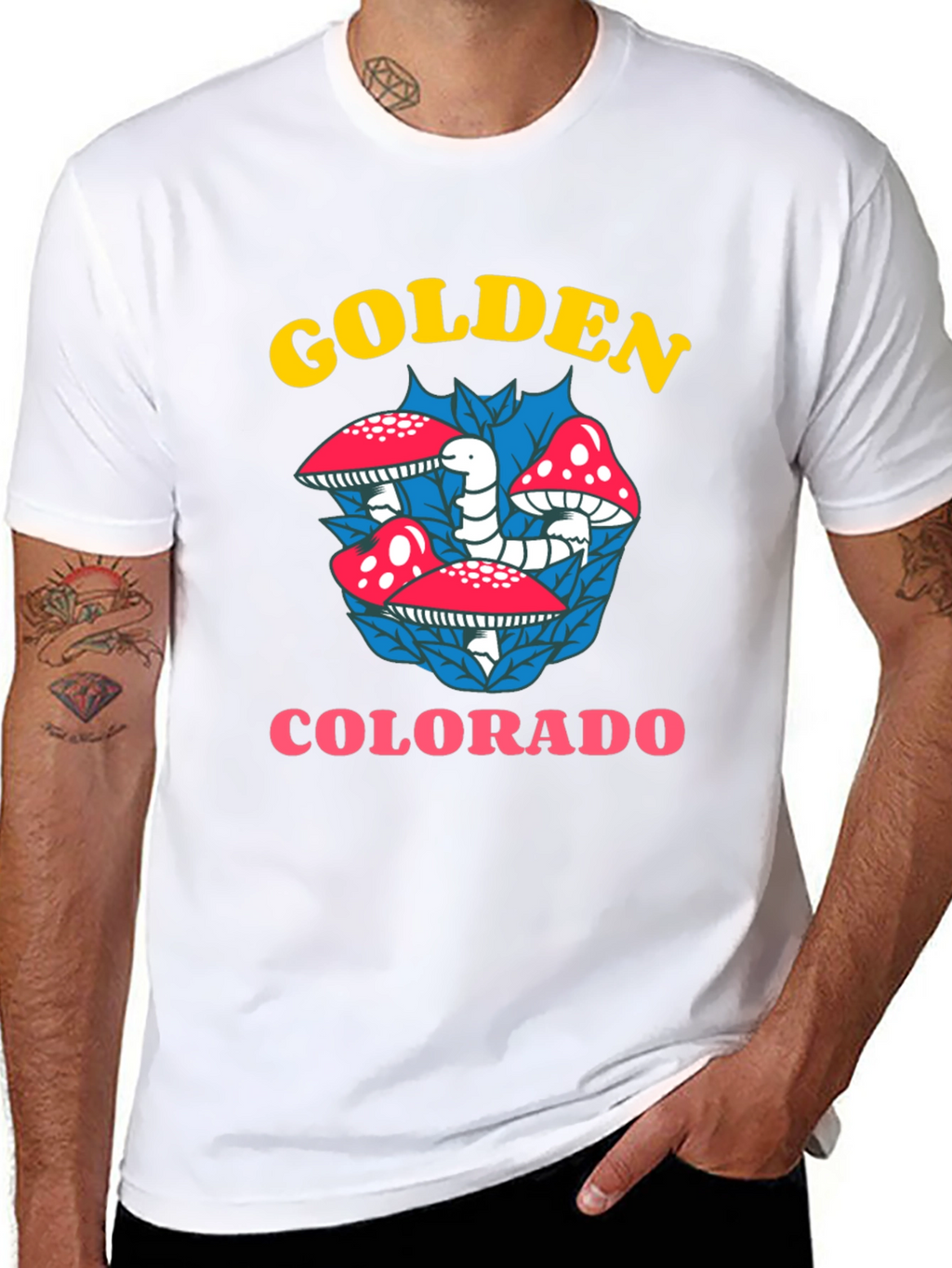 Golden Colorado Mushroom T-Shirt