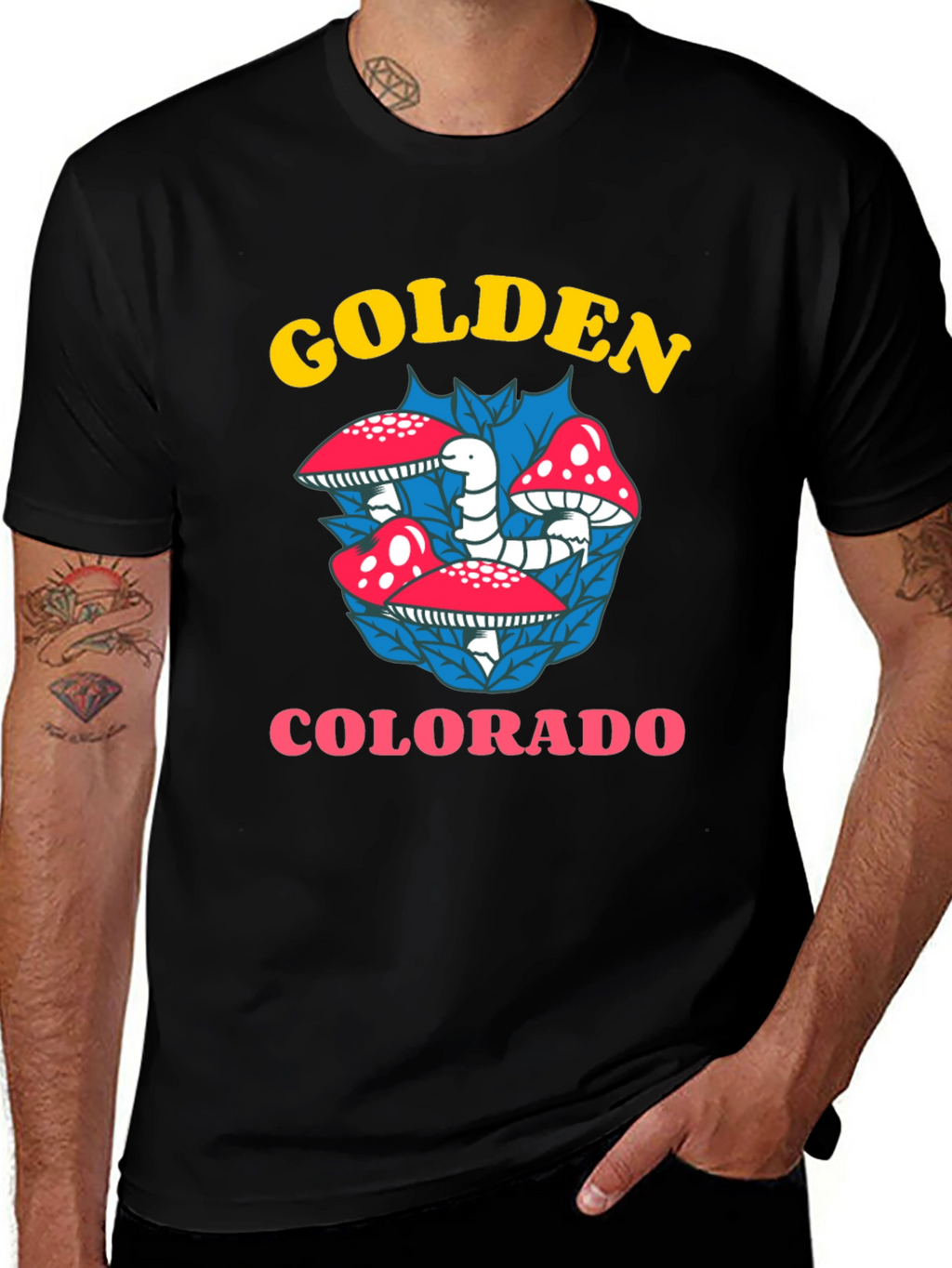 Golden Colorado Mushroom T-Shirt
