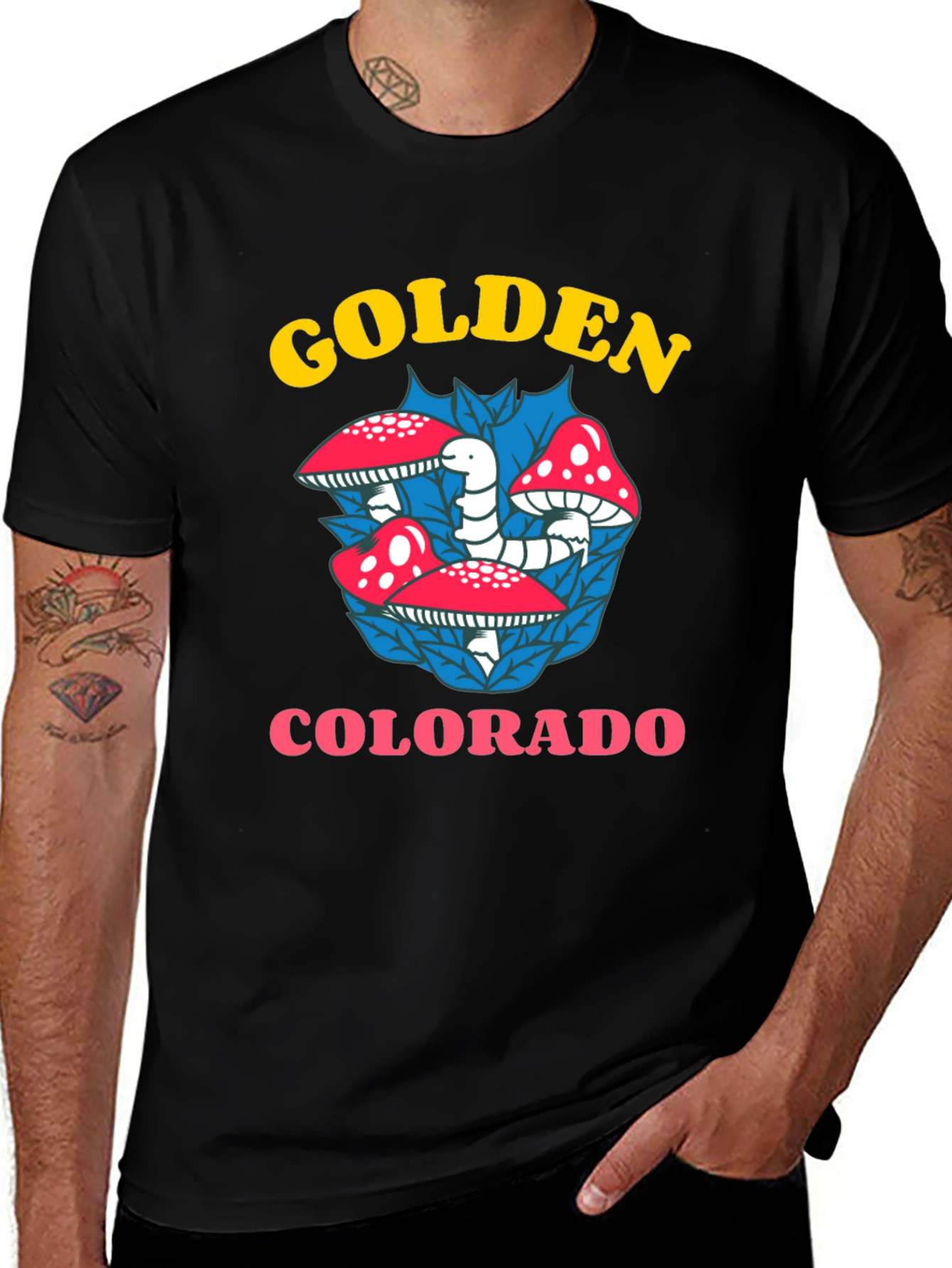 Golden Colorado Mushroom T-Shirt