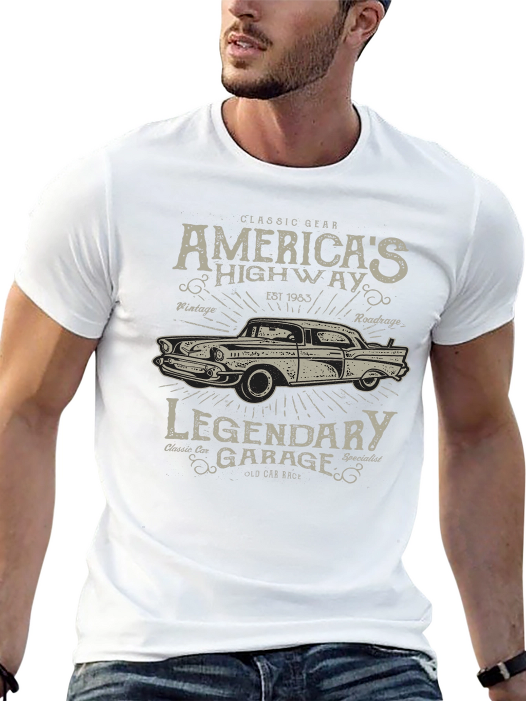 Americas Highway Legendary Garage T-Shirt