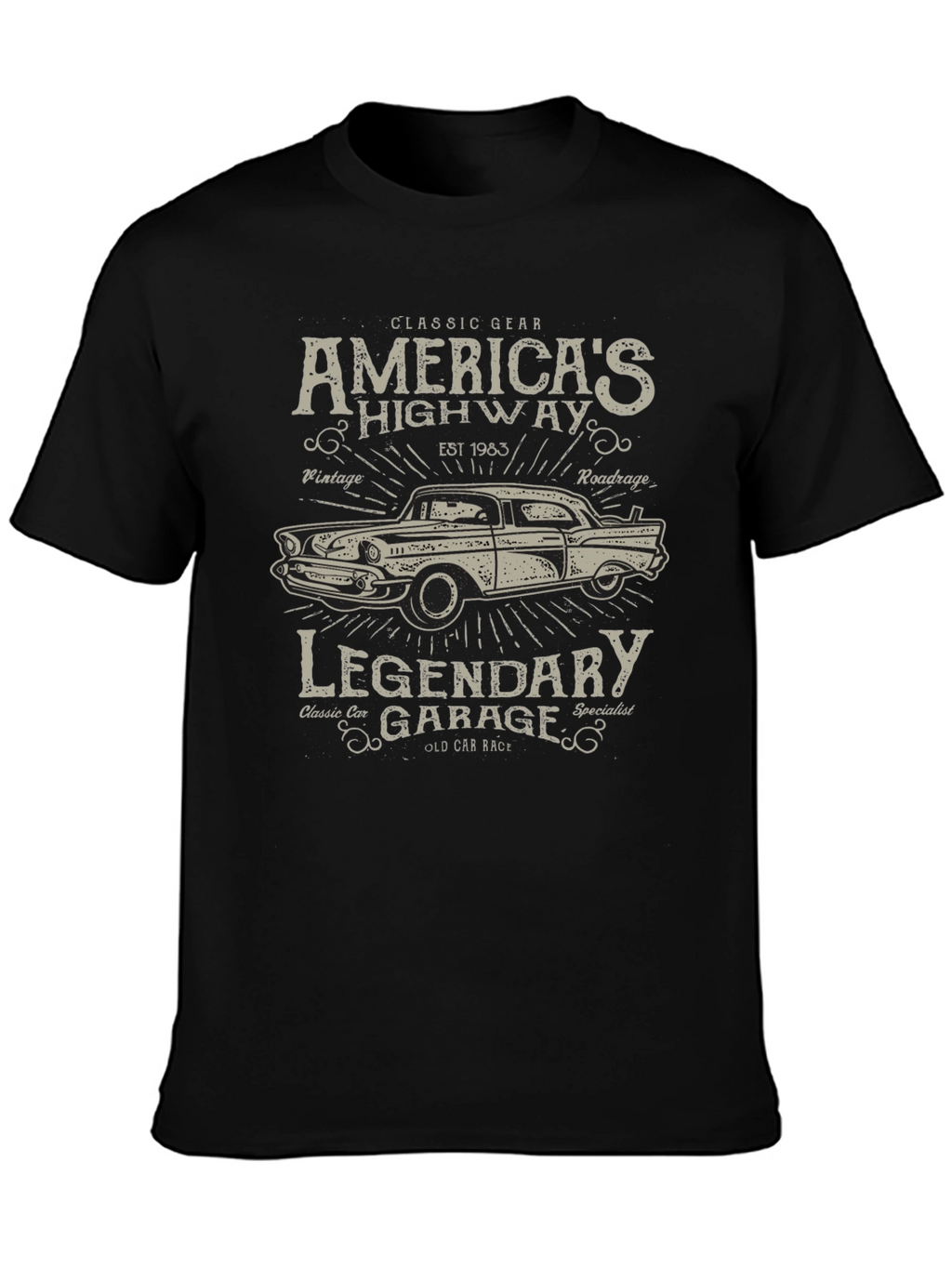 Americas Highway Legendary Garage T-Shirt
