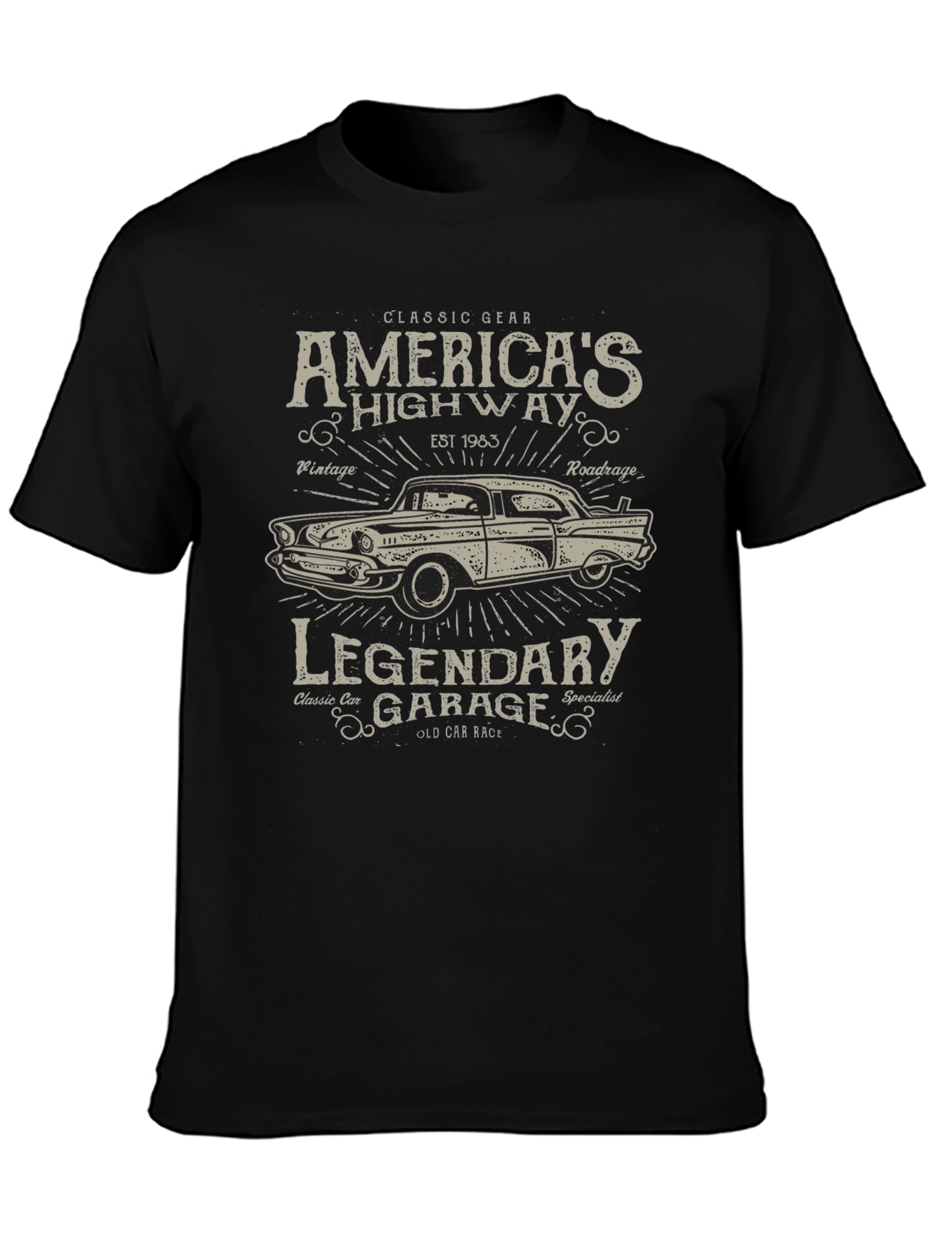 Americas Highway Legendary Garage T-Shirt