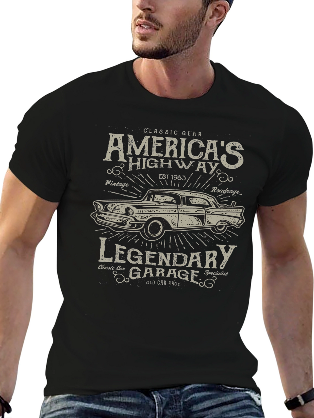 Americas Highway Legendary Garage T-Shirt