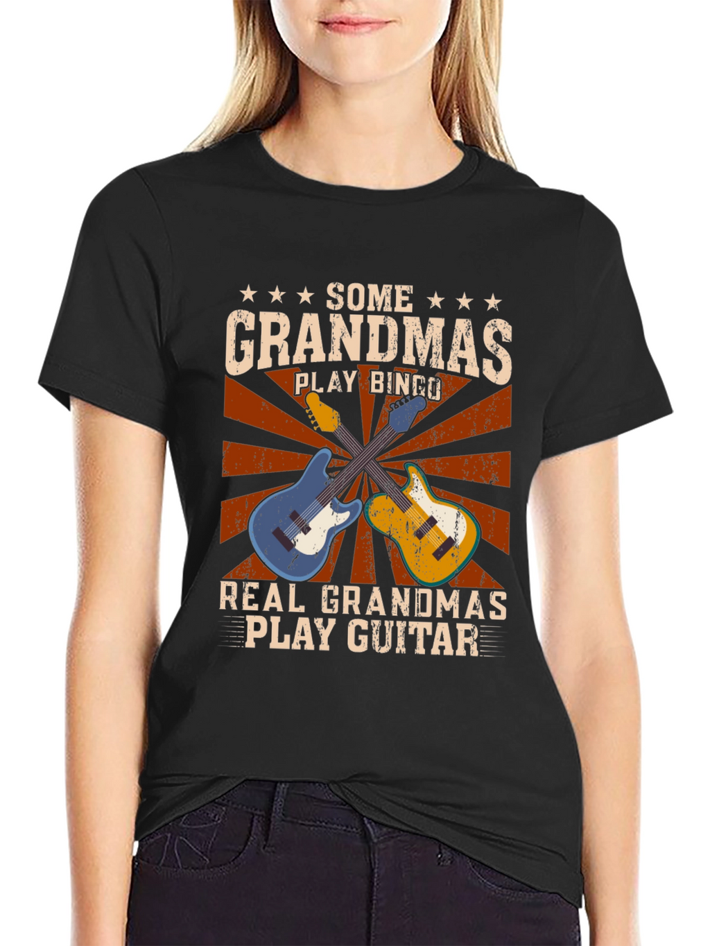 Grandmas Play Guitar T-Shirt