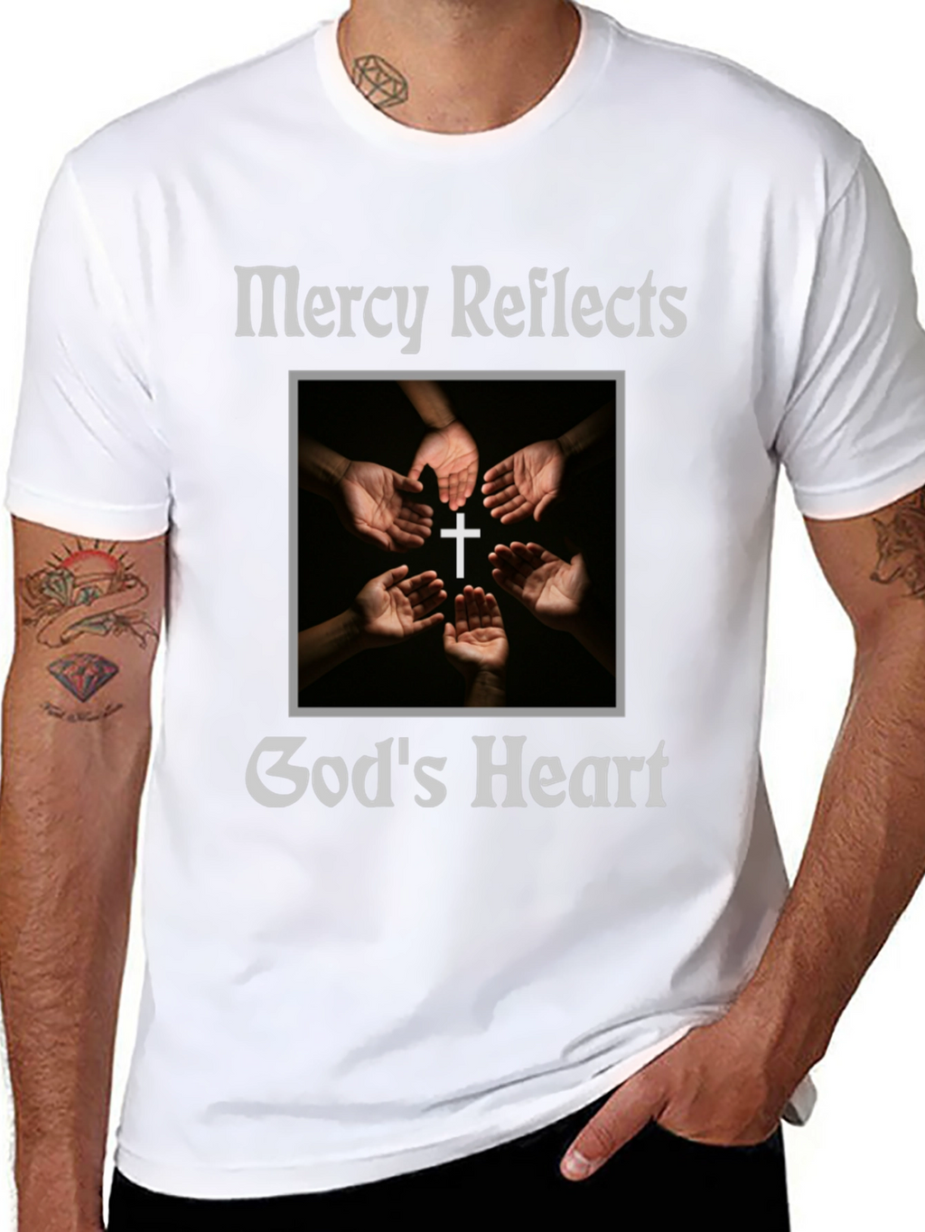 Mercy Reflects Gods Heart Christian T-Shirt