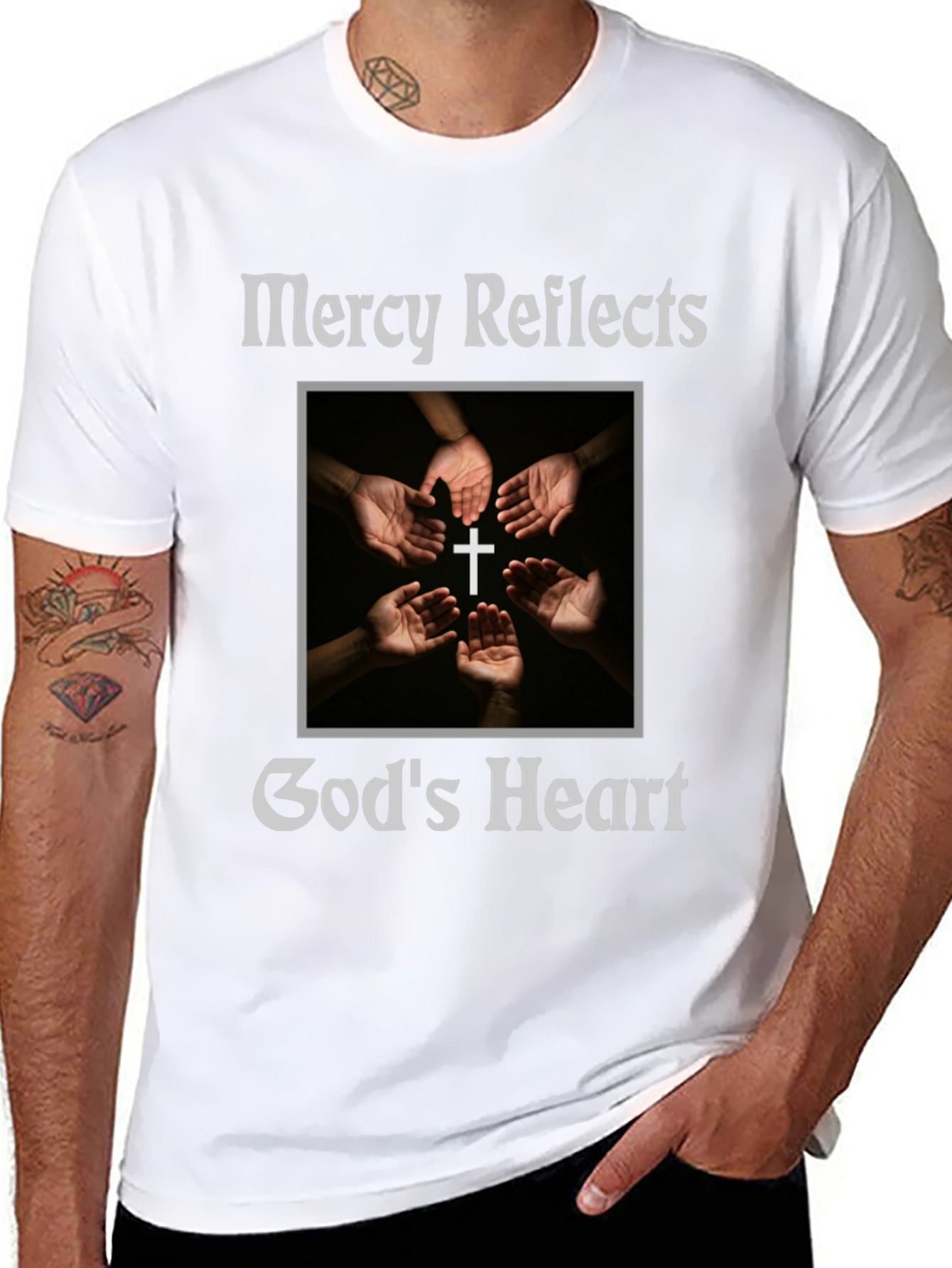 Mercy Reflects Gods Heart Christian T-Shirt