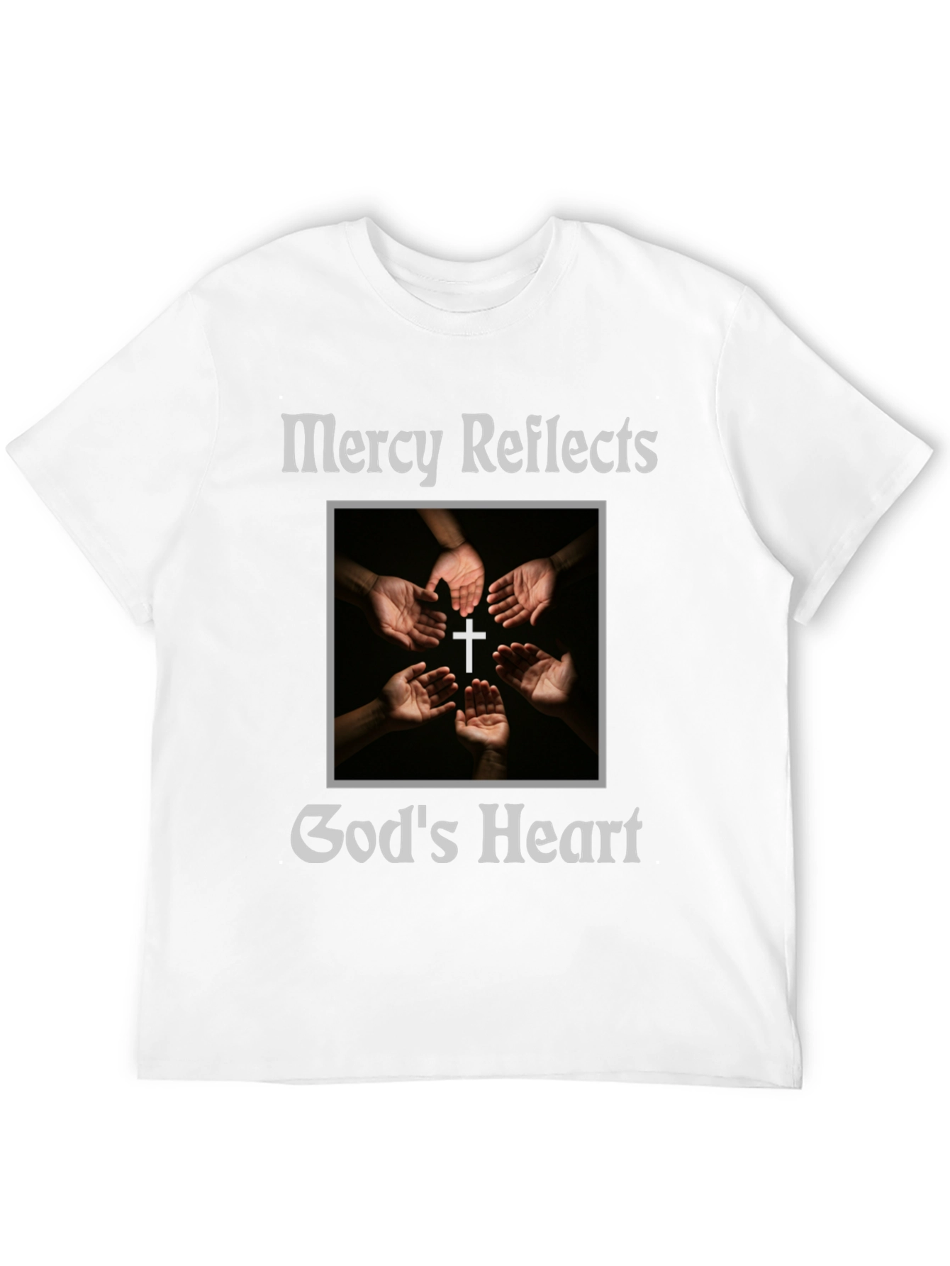 Mercy Reflects Gods Heart Christian T-Shirt