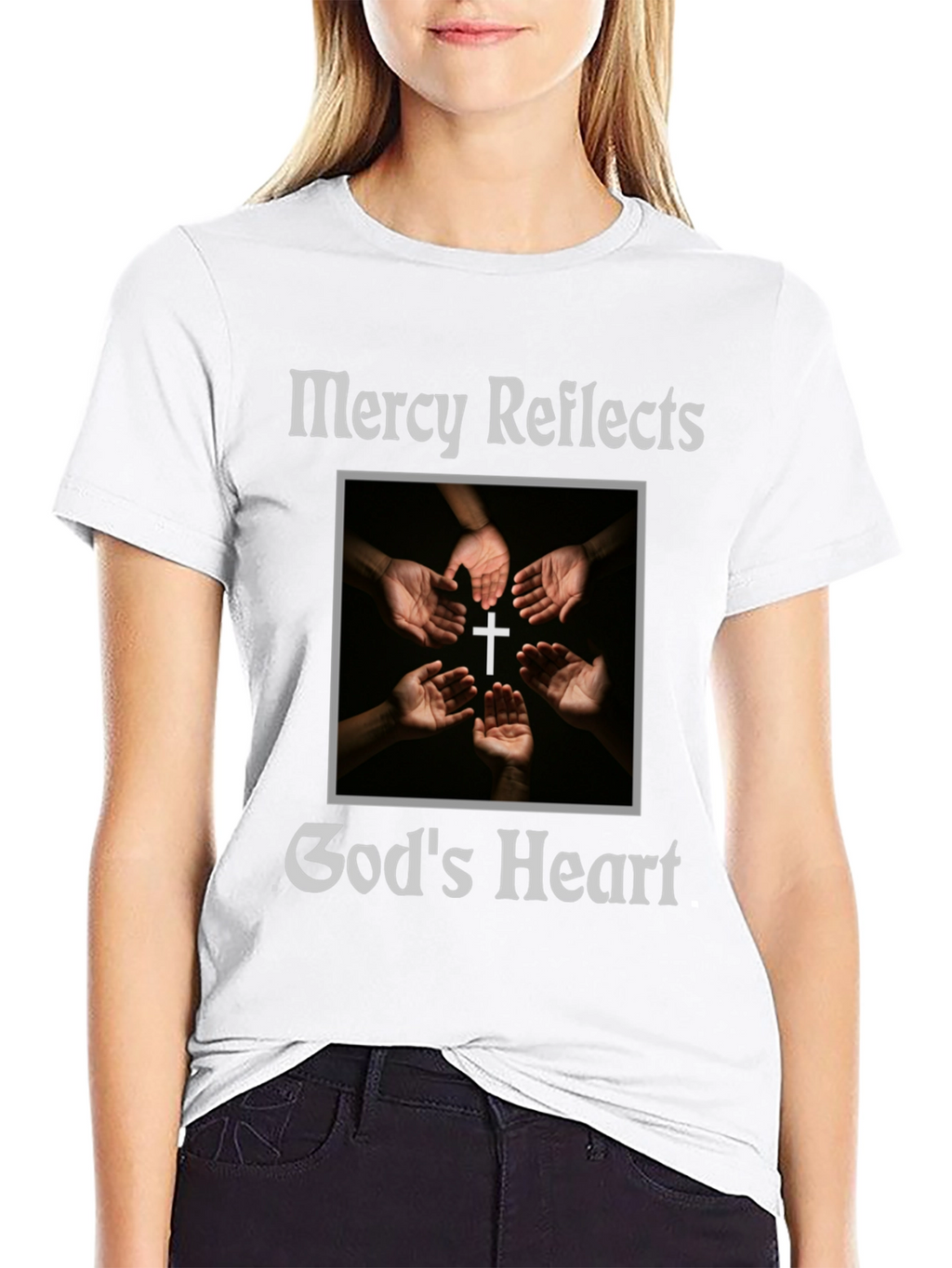 Mercy Reflects Gods Heart Christian T-Shirt