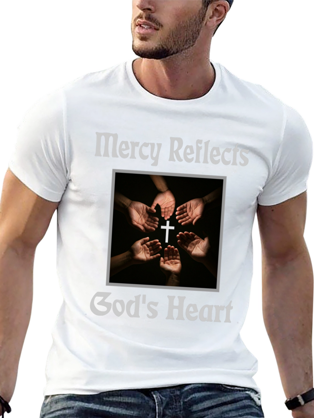 Mercy Reflects Gods Heart Christian T-Shirt