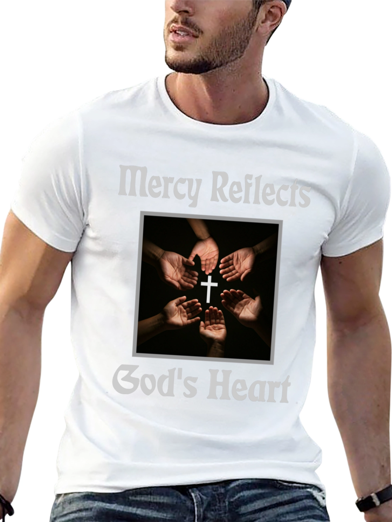 Mercy Reflects Gods Heart Christian T-Shirt