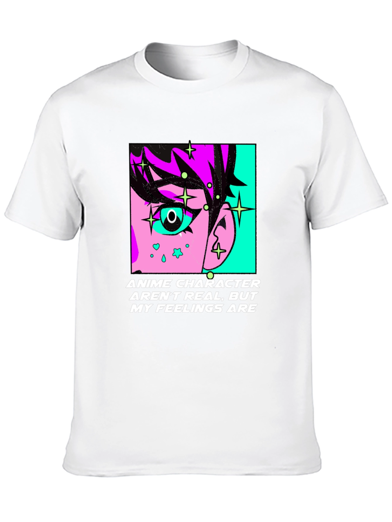 Anime Character Feelings Graphic T-Shirt