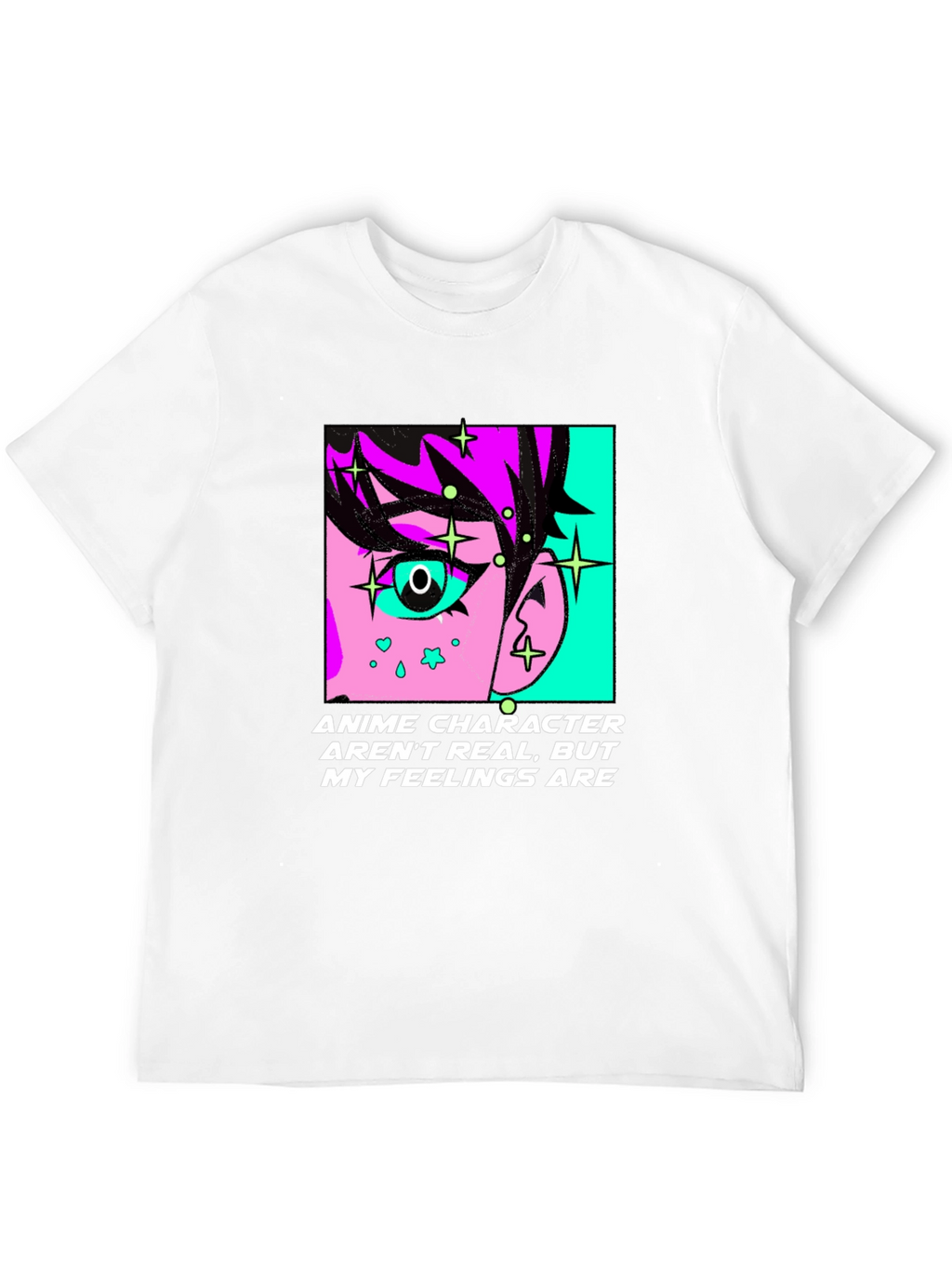 Anime Character Feelings Graphic T-Shirt