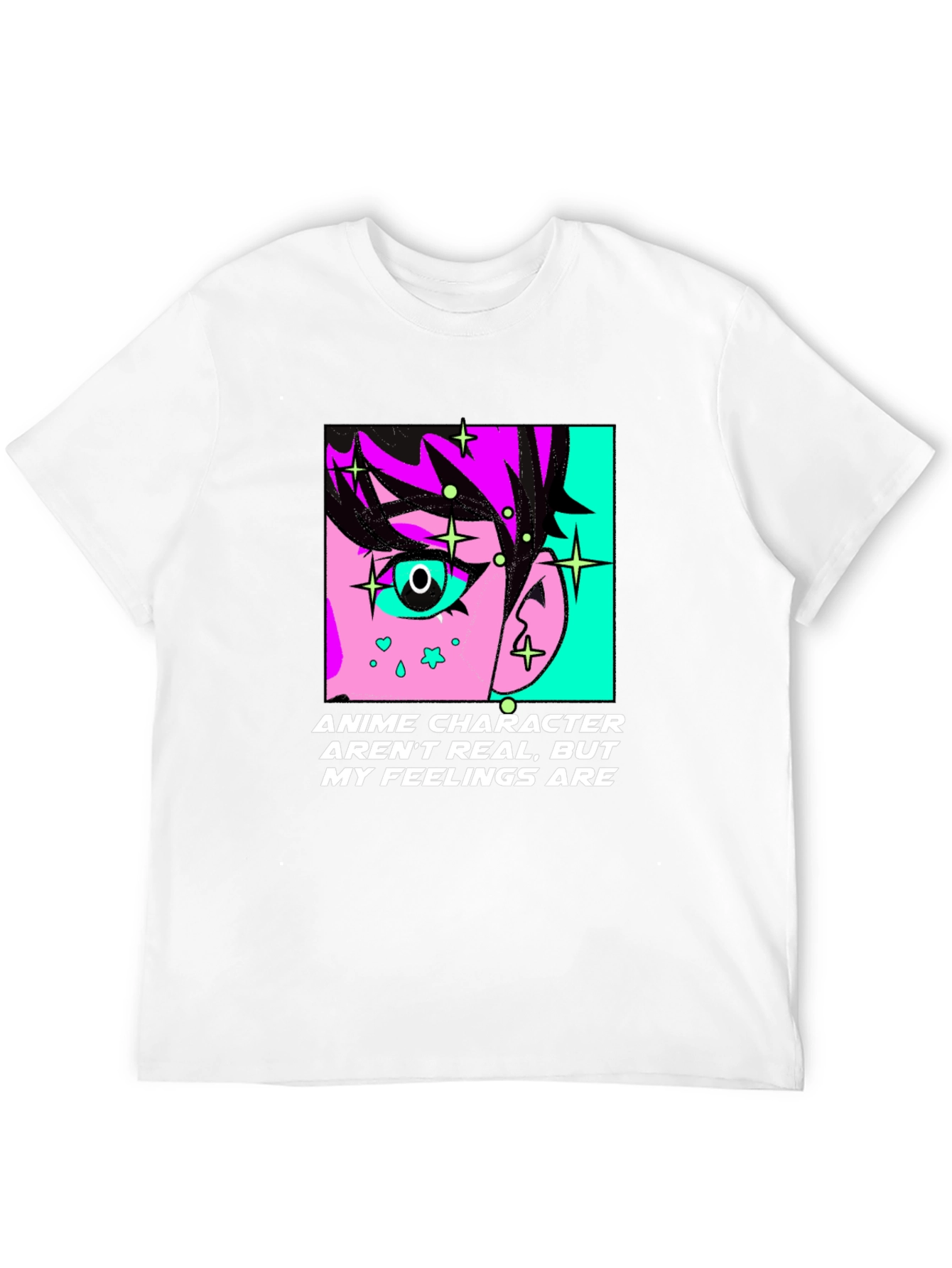 Anime Character Feelings Graphic T-Shirt