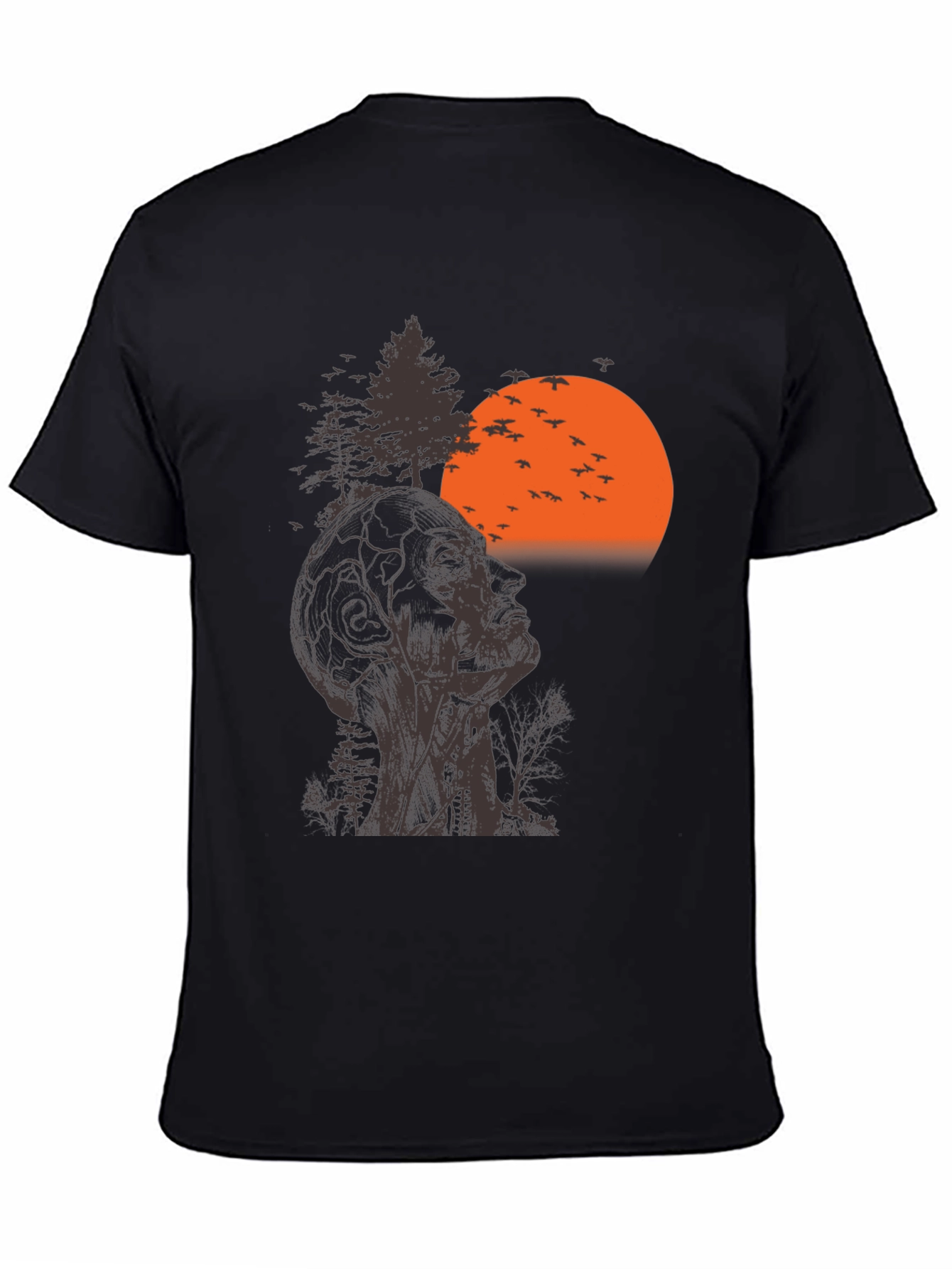 Nature Head T-Shirt - Mens Short Sleeve Crew Neck