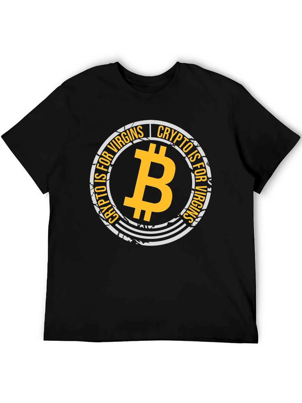 Crypto is for Virgins Black Graphic T-Shirt