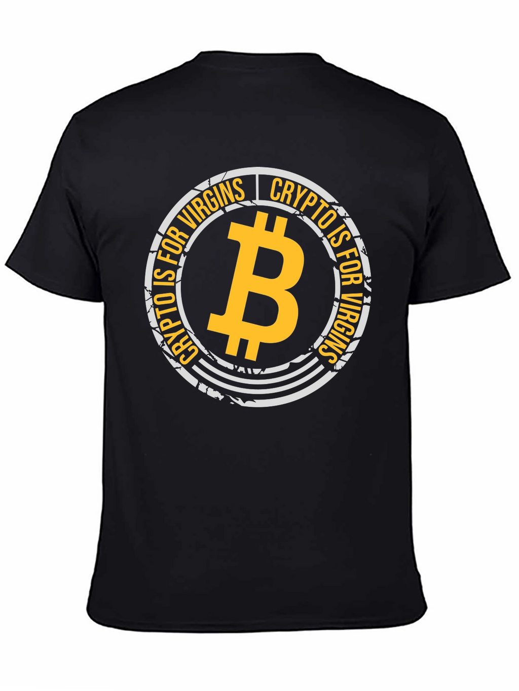 Crypto is for Virgins Black Graphic T-Shirt