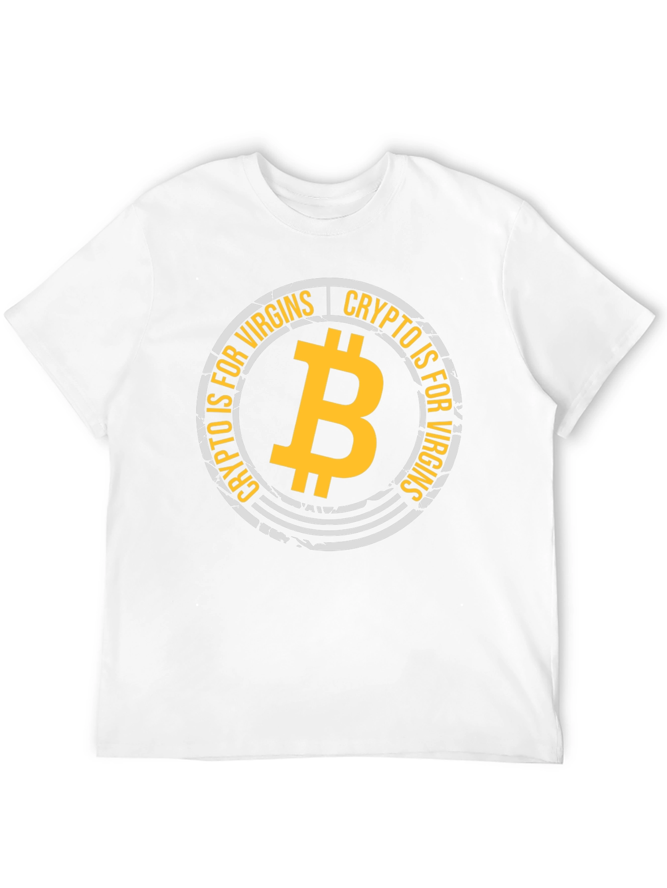 Crypto is for Virgins Black Graphic T-Shirt