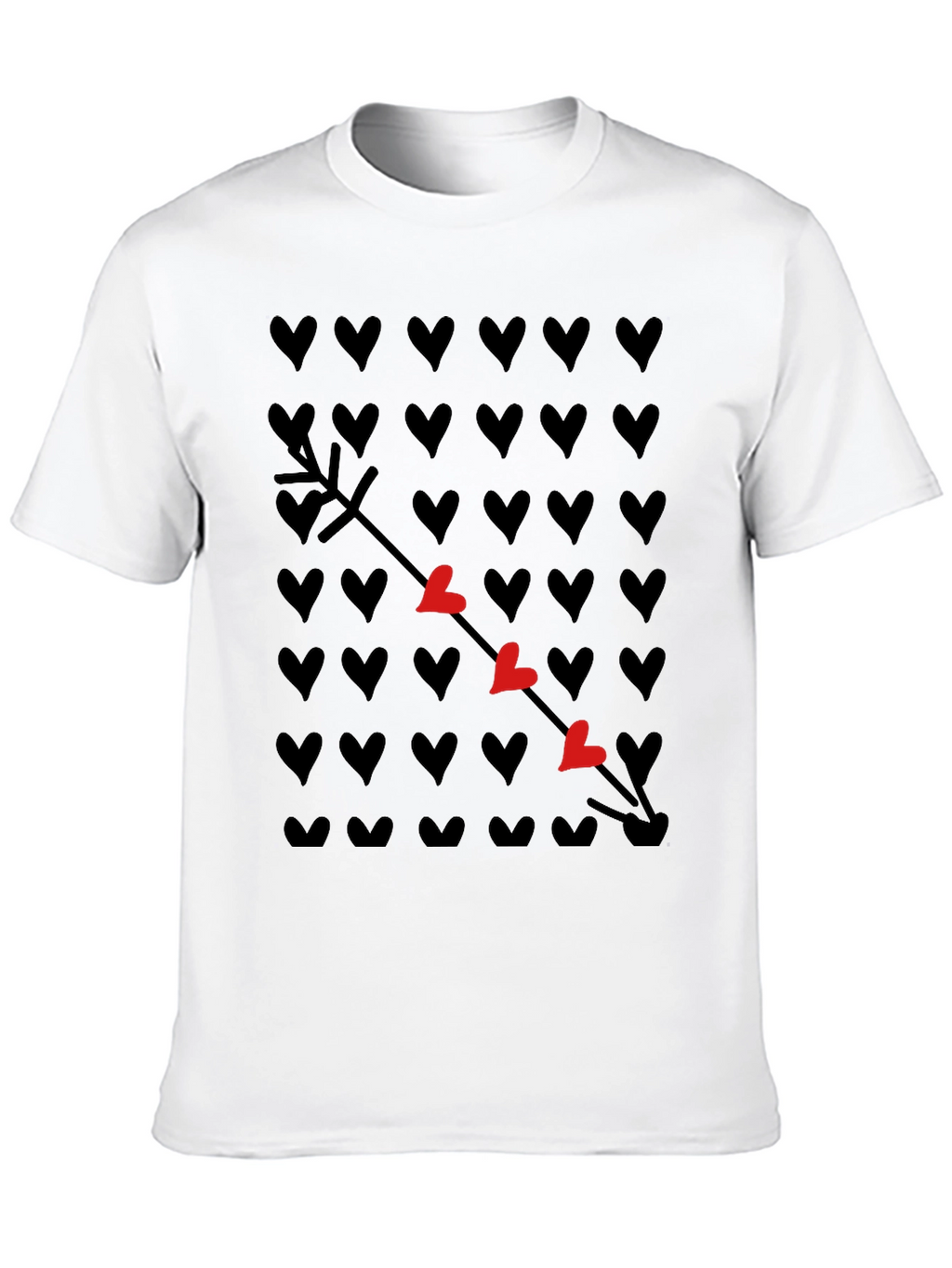 Heart Arrow T-Shirt - Trendy Graphic Tee