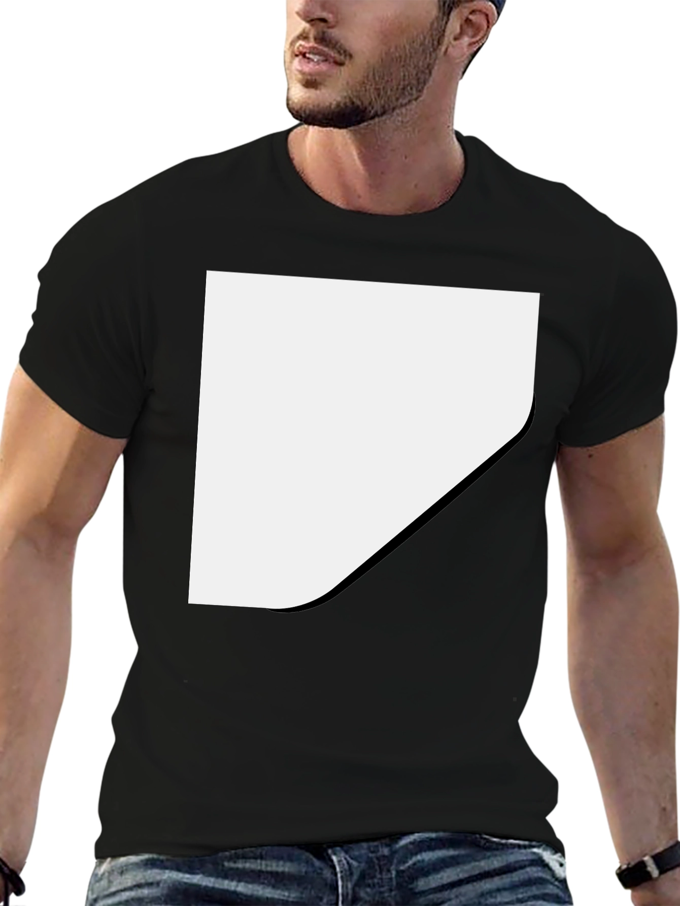 Blank Black T-Shirt - Customizable Template