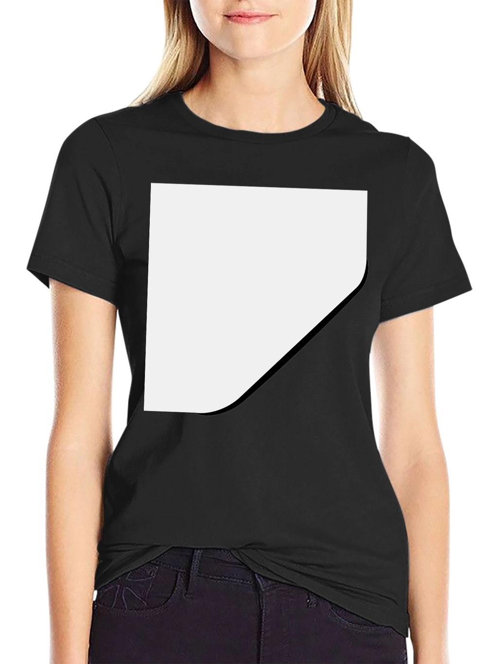 Blank Black T-Shirt - Customizable Template
