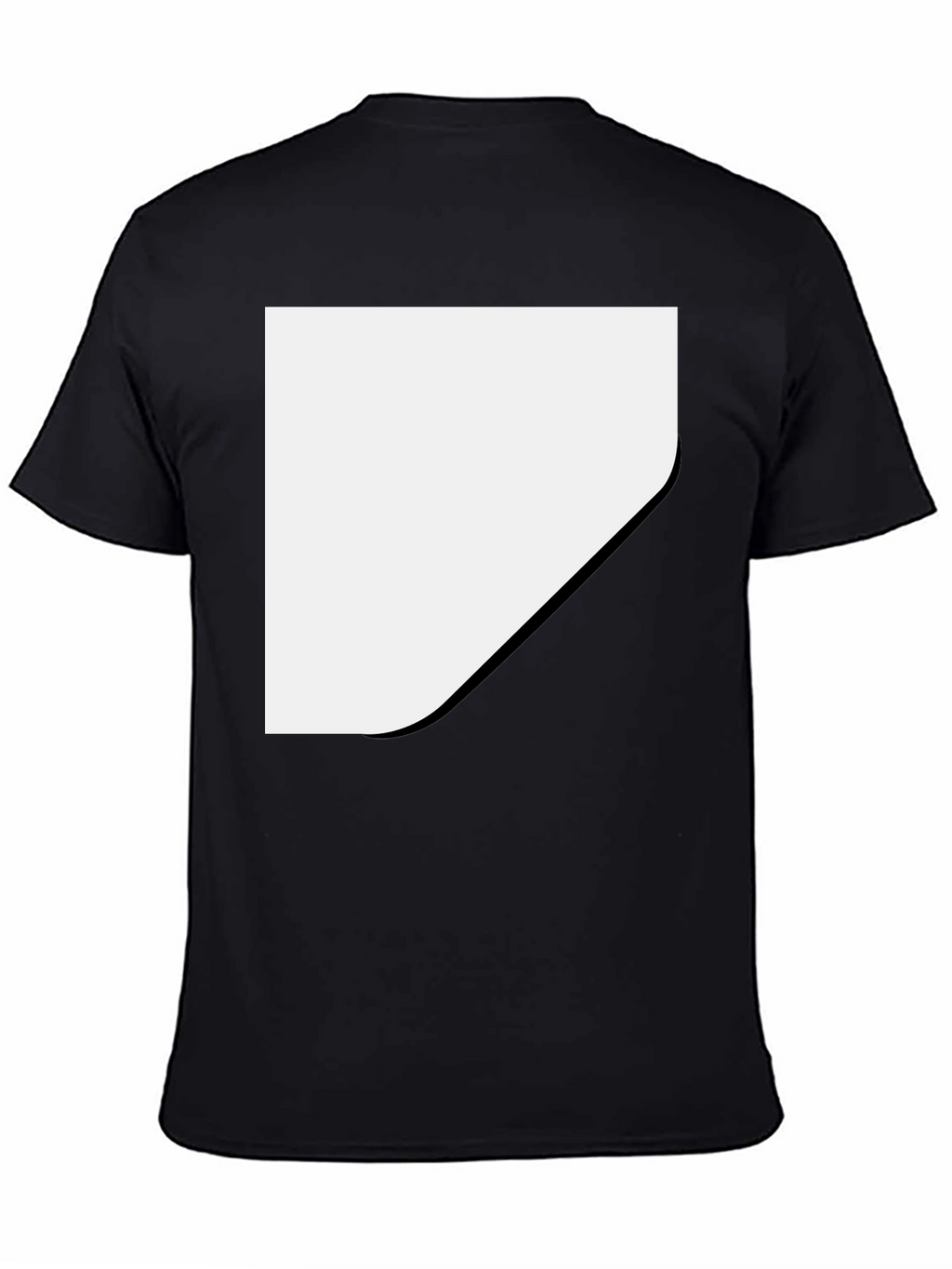 Blank Black T-Shirt - Customizable Template