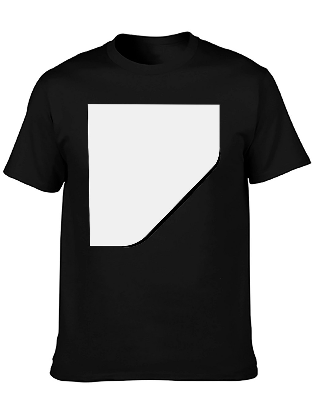 Blank Black T-Shirt - Customizable Template