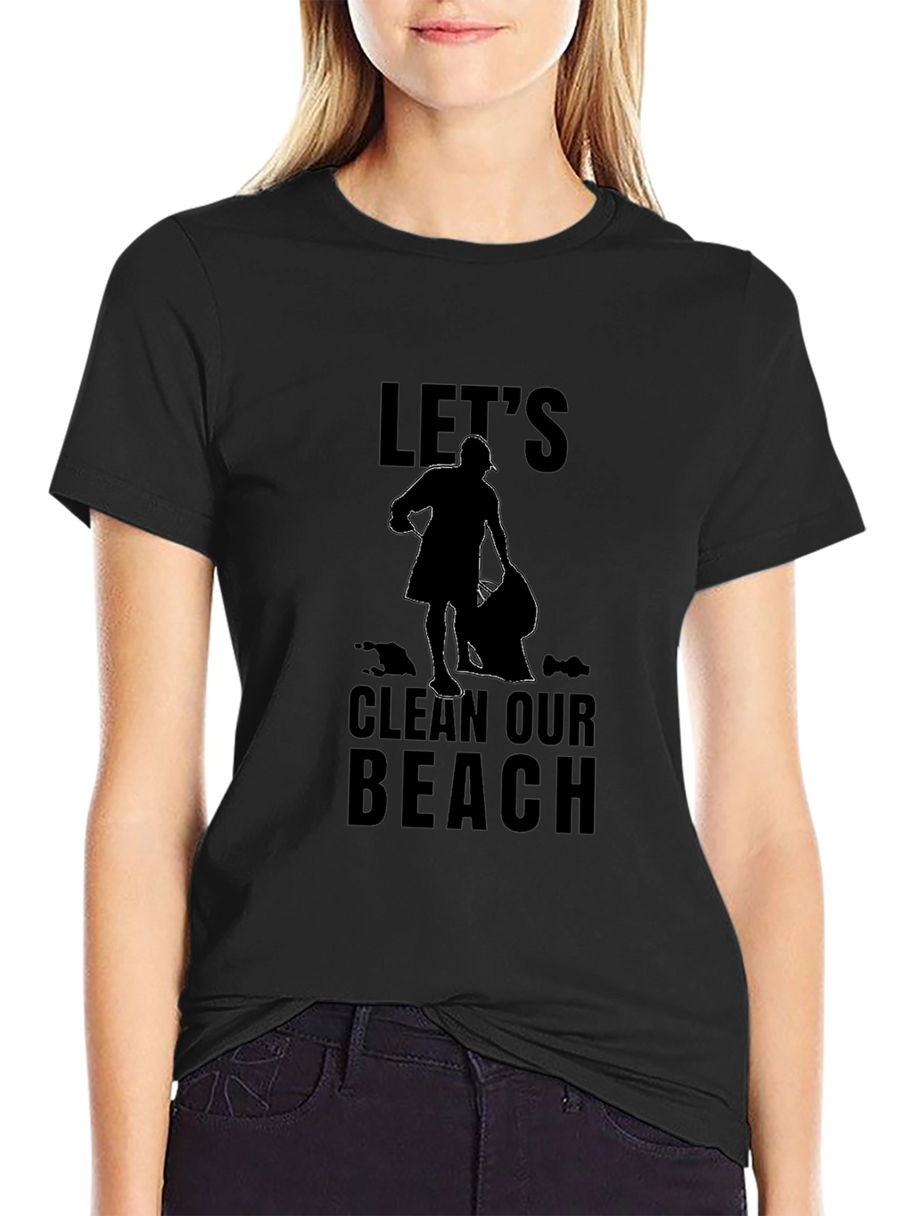 Lets Clean Our Beach Graphic T-Shirt