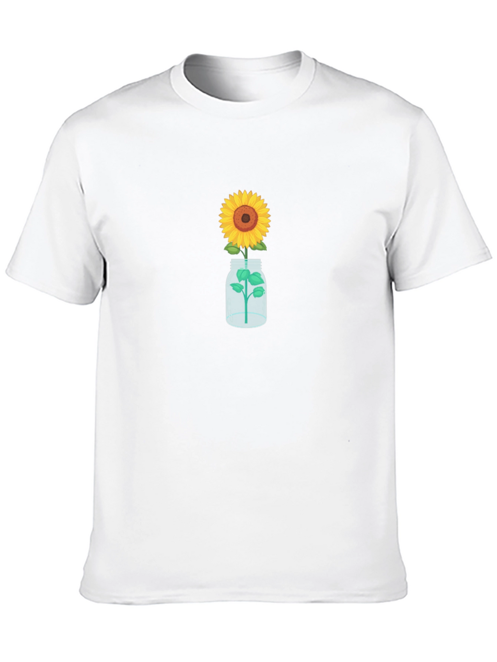 Sunflower in Jar Graphic Tee - Black
