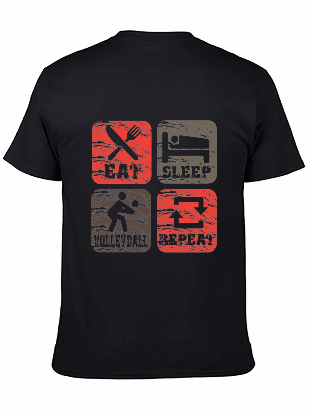 Eat Sleep Volleyball Repeat Graphic Tee