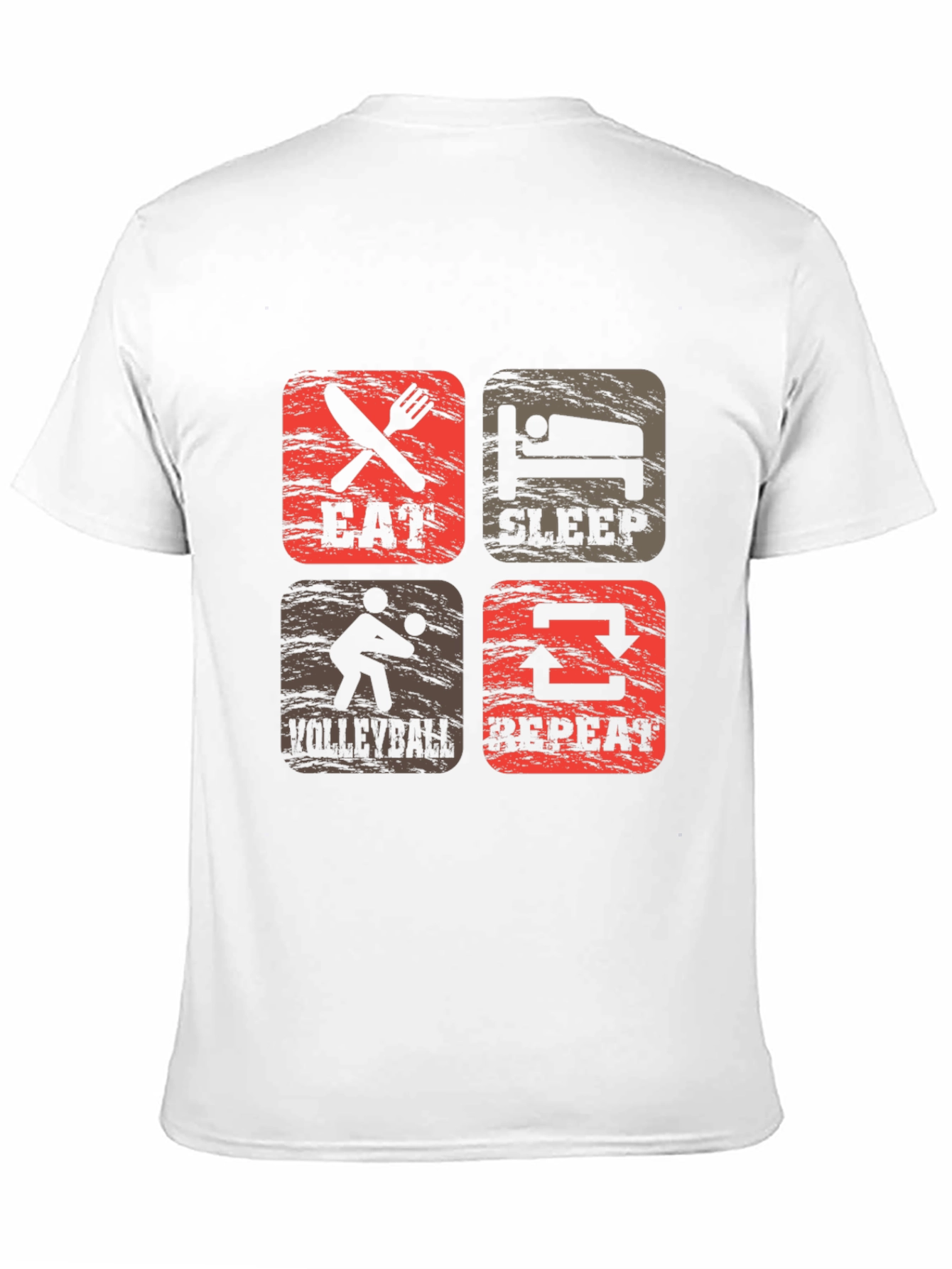 Eat Sleep Volleyball Repeat Graphic Tee