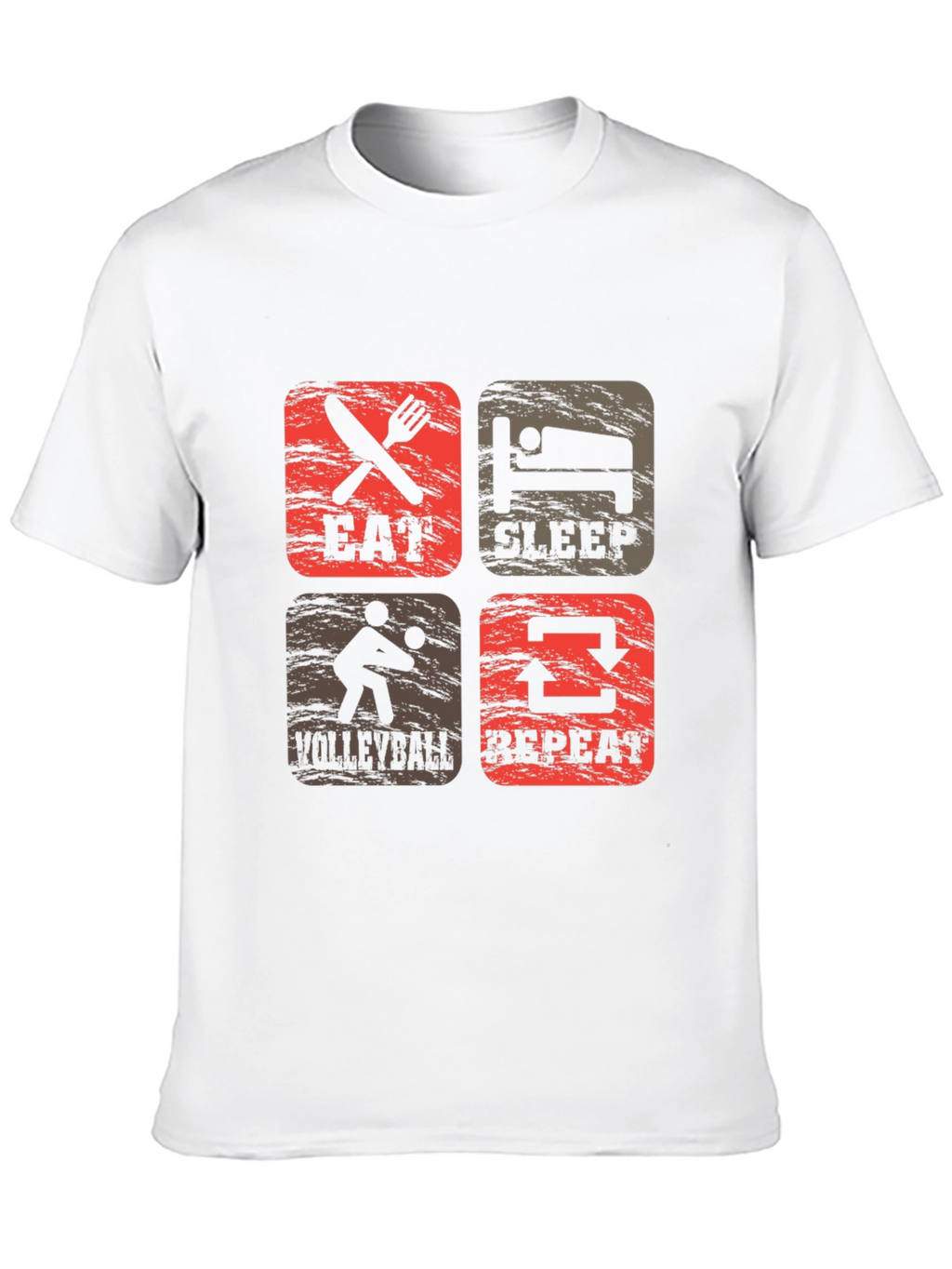 Eat Sleep Volleyball Repeat Graphic Tee