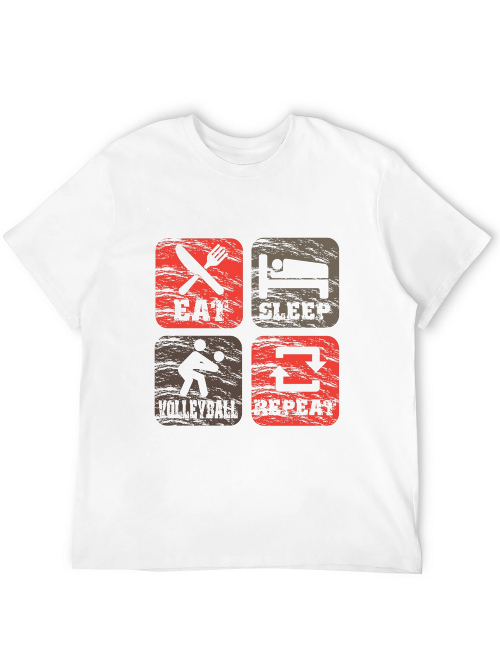 Eat Sleep Volleyball Repeat Graphic Tee