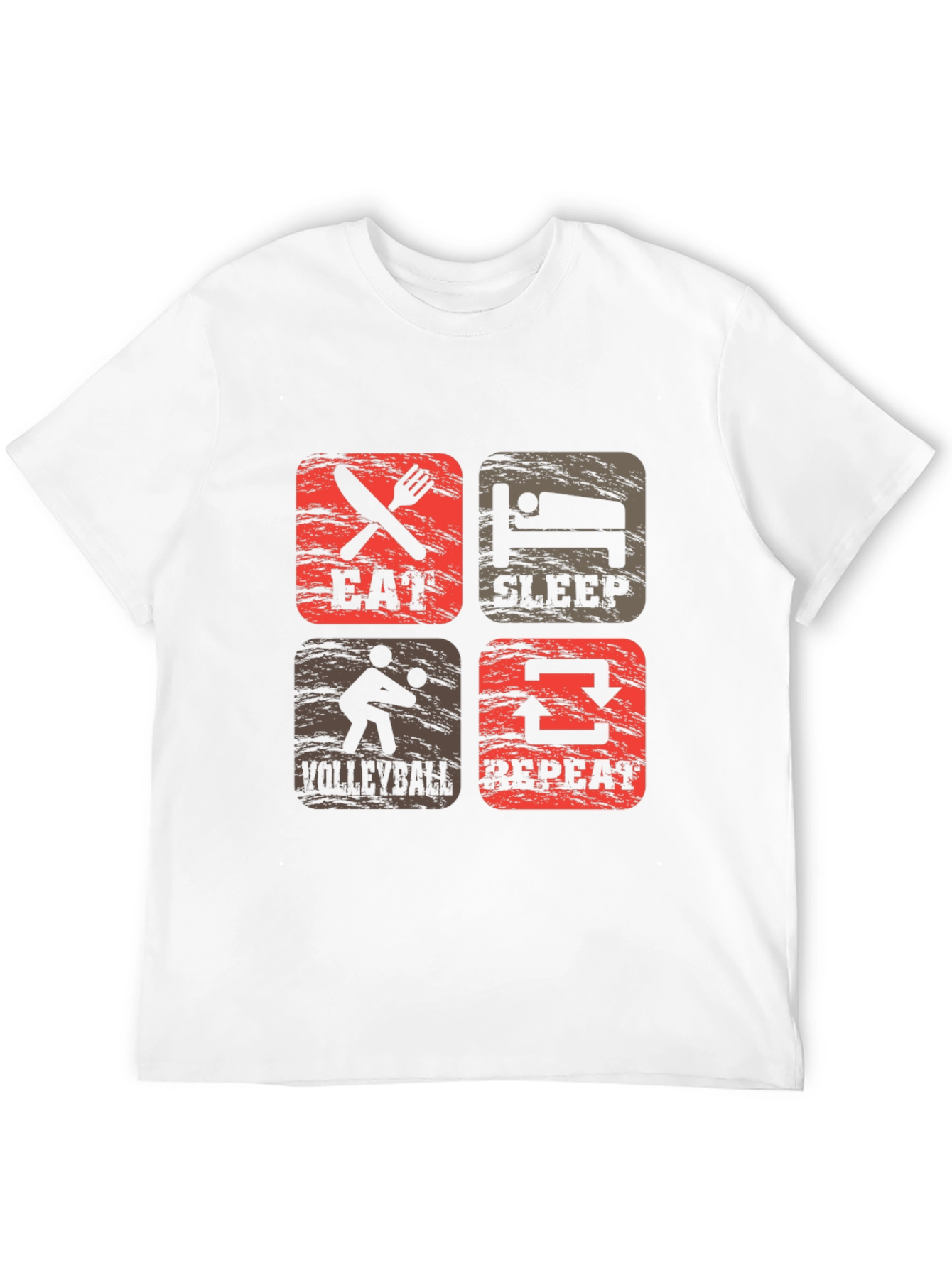 Eat Sleep Volleyball Repeat Graphic Tee