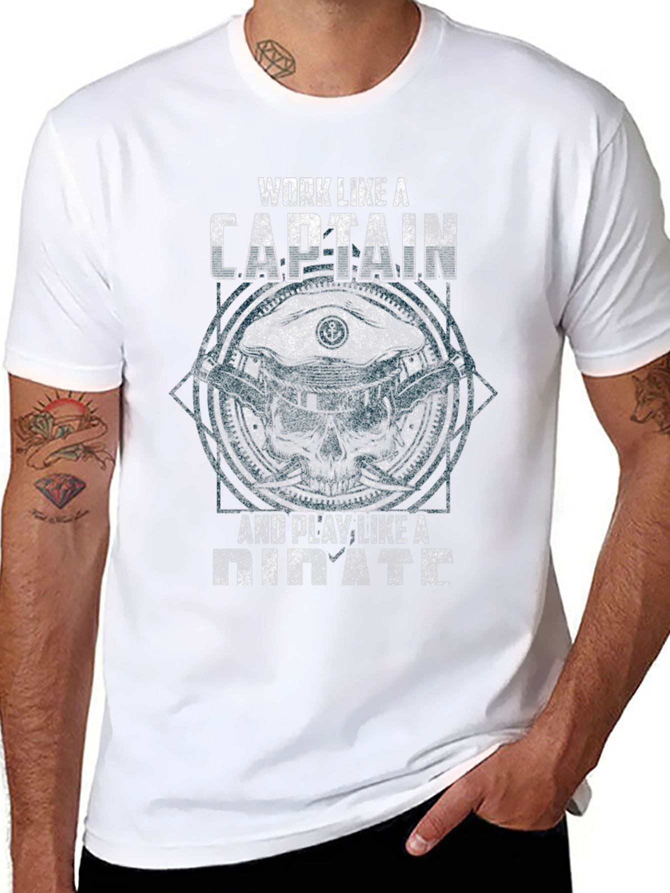 Work Like A Captain Pirate T-Shirt