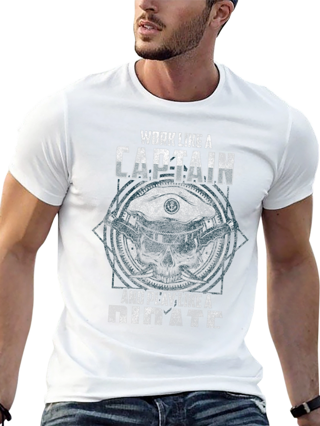 Work Like A Captain Pirate T-Shirt