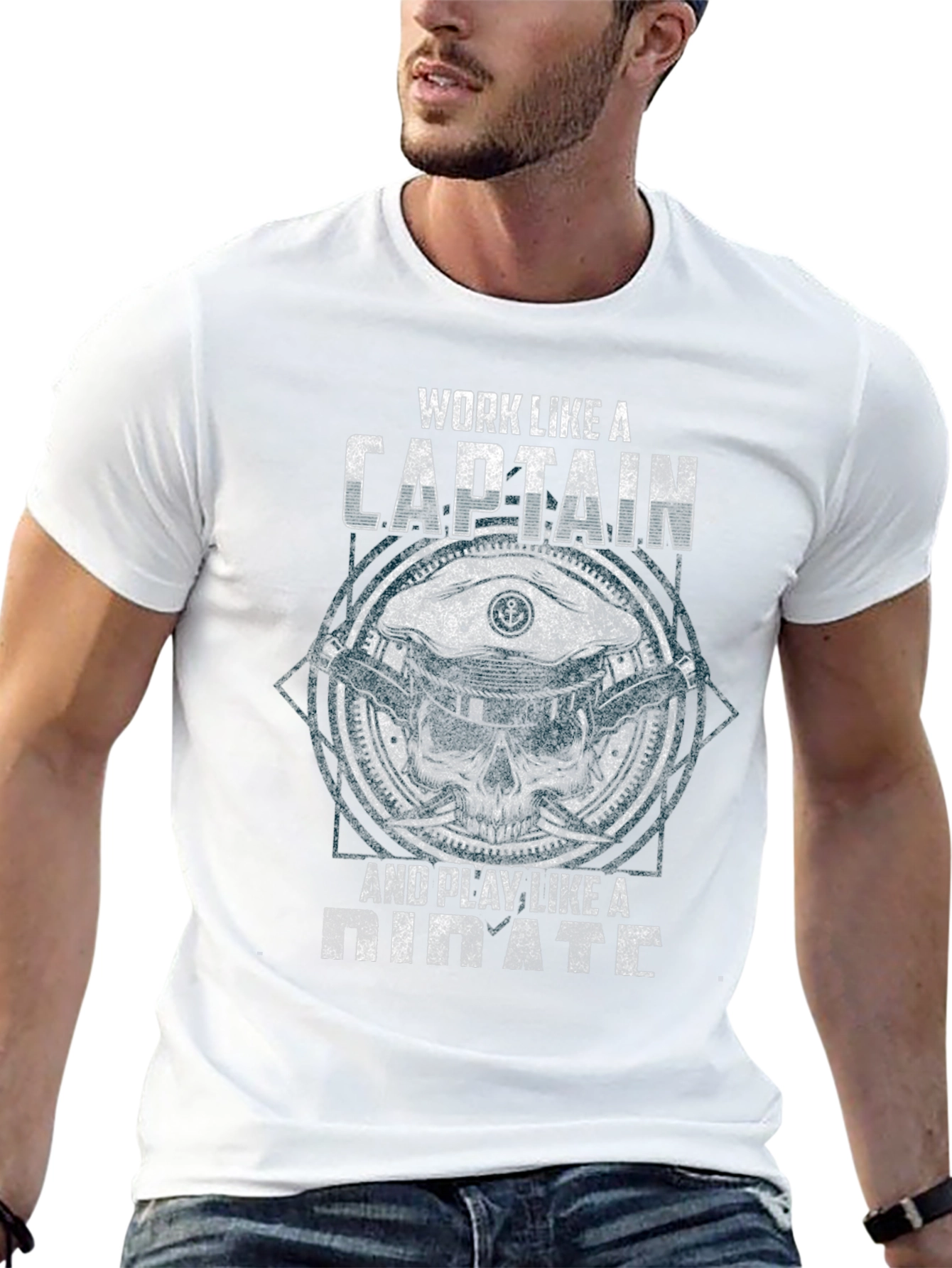 Work Like A Captain Pirate T-Shirt
