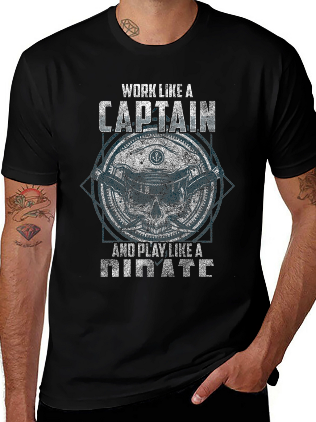 Work Like A Captain Pirate T-Shirt