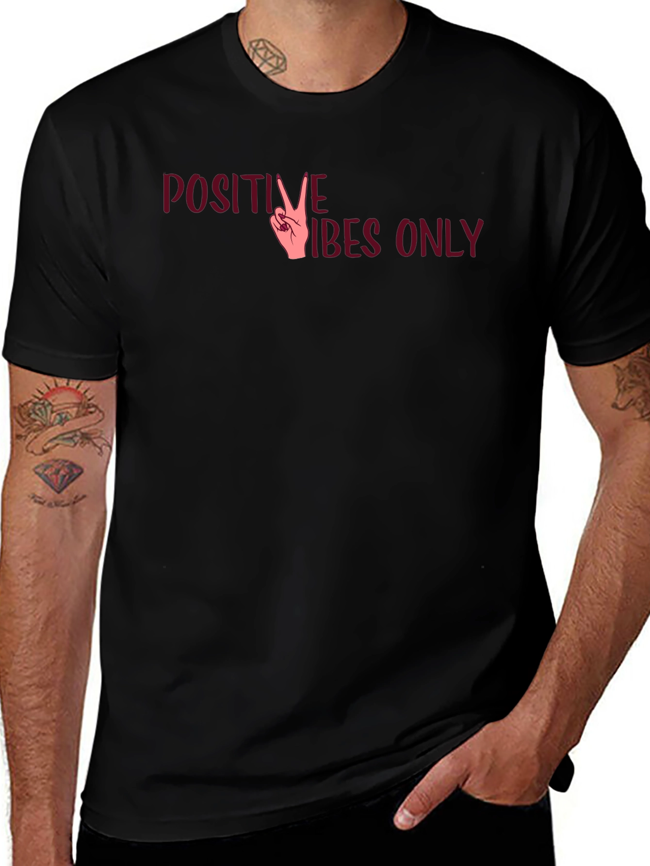 Positive Vibes Only Graphic Tee