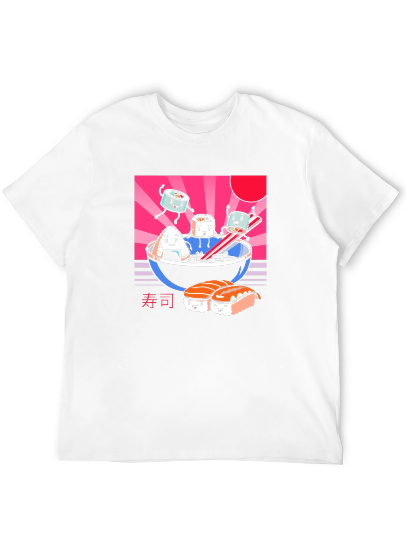 Kawaii Sushi T-Shirt - Black