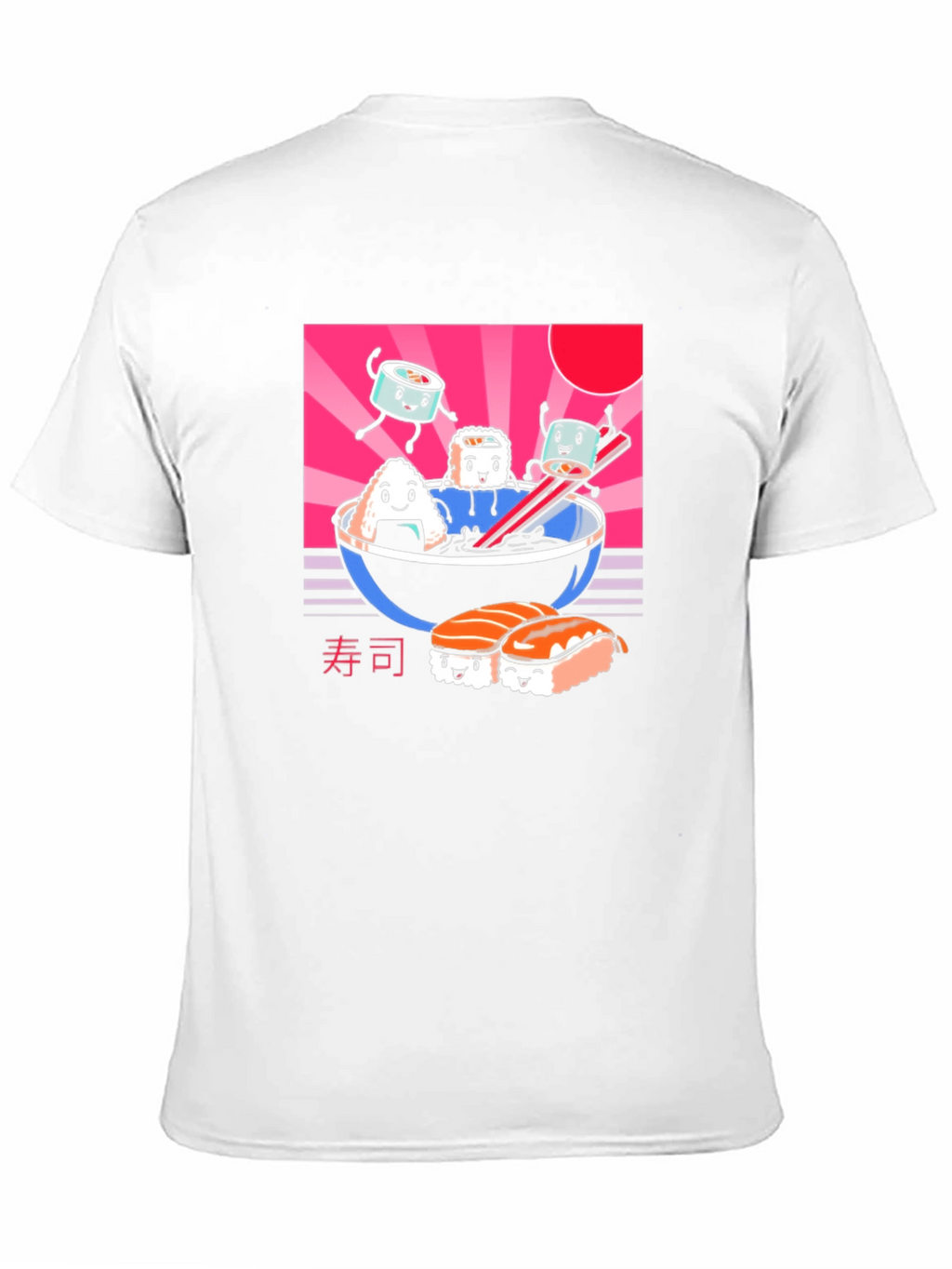 Kawaii Sushi T-Shirt - Black
