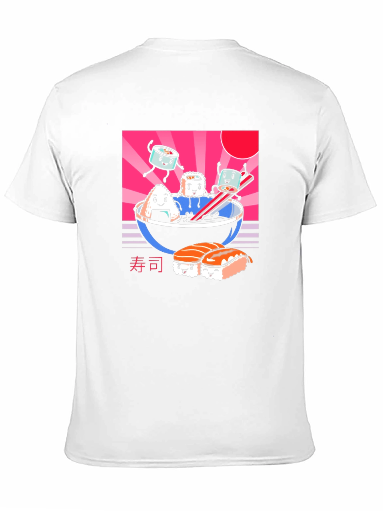 Kawaii Sushi T-Shirt - Black
