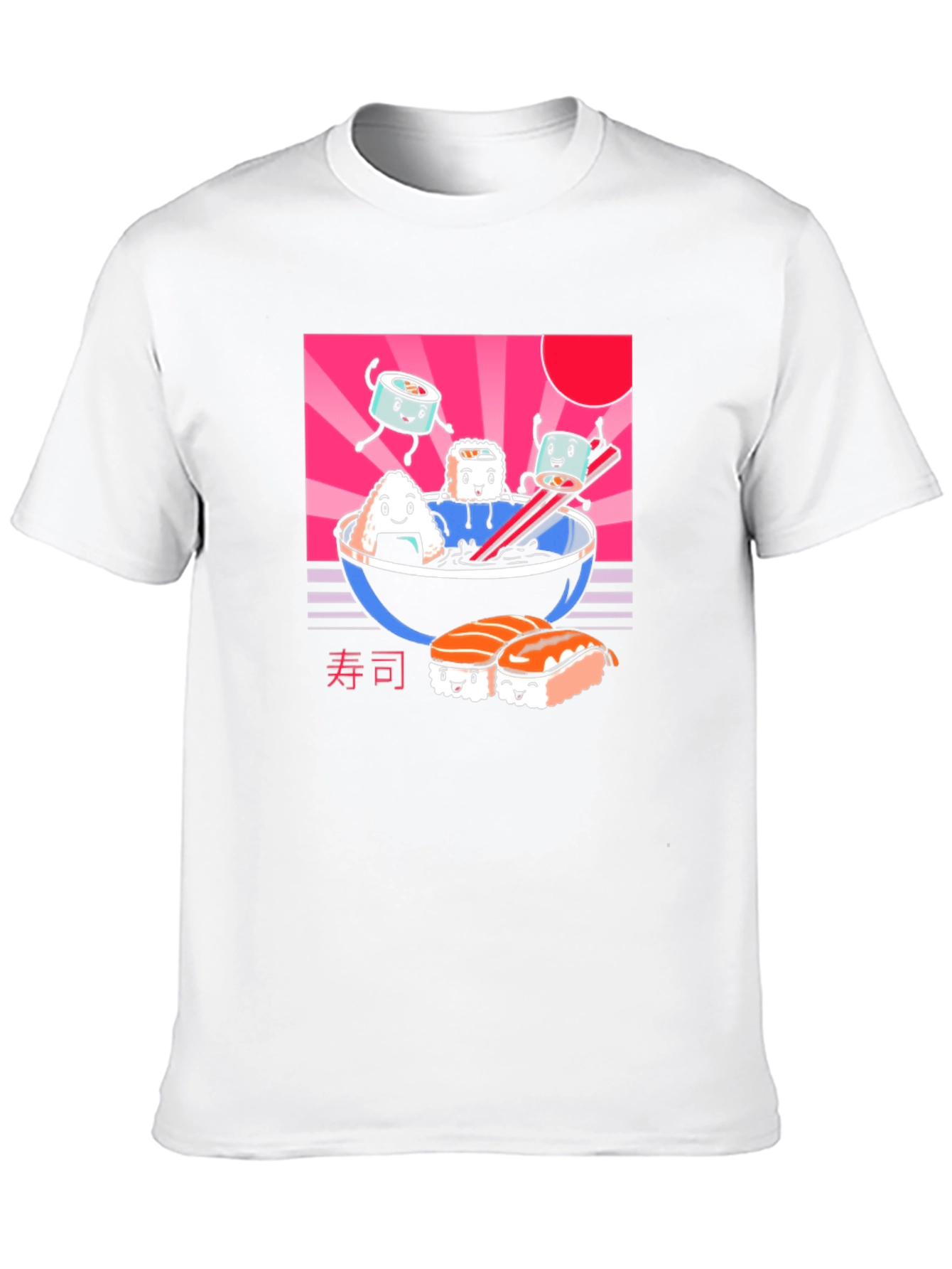 Kawaii Sushi T-Shirt - Black