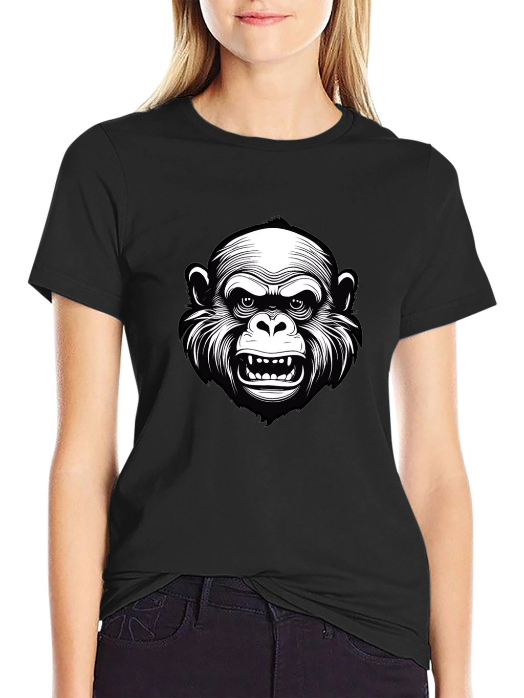 Cool Gorilla Graphic Black T-Shirt