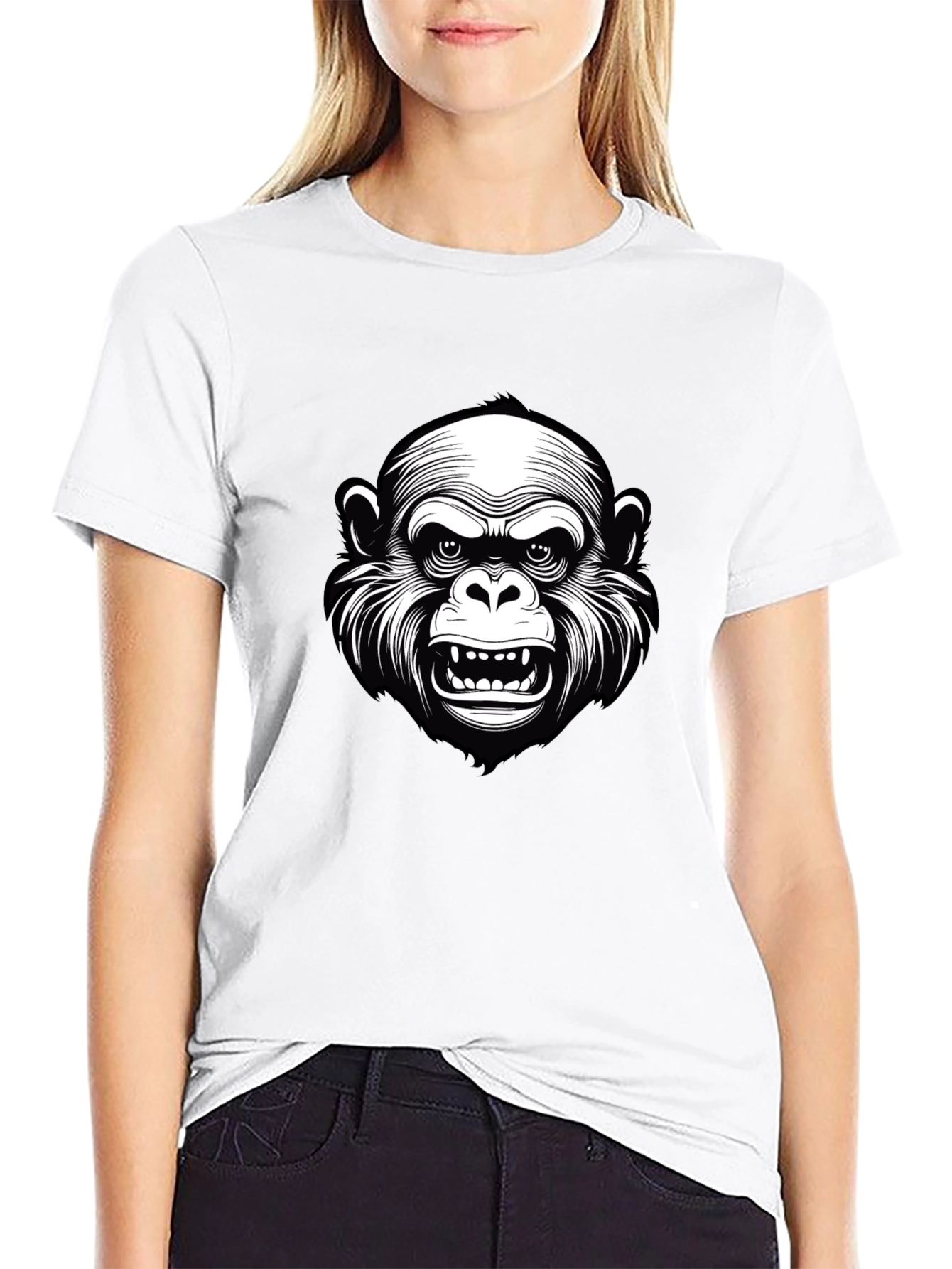 Cool Gorilla Graphic Black T-Shirt