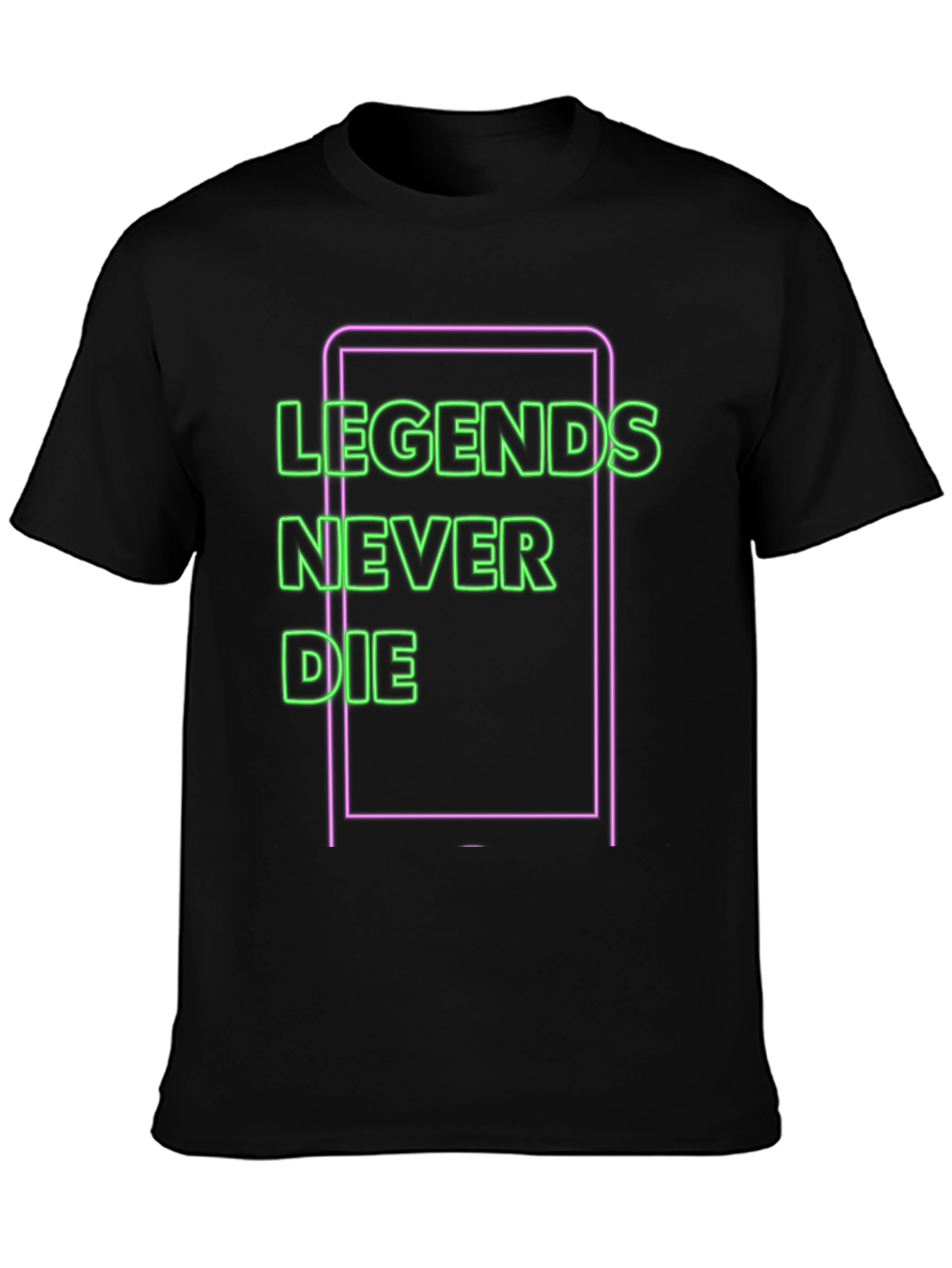Legends Never Die Neon Graphic T-Shirt